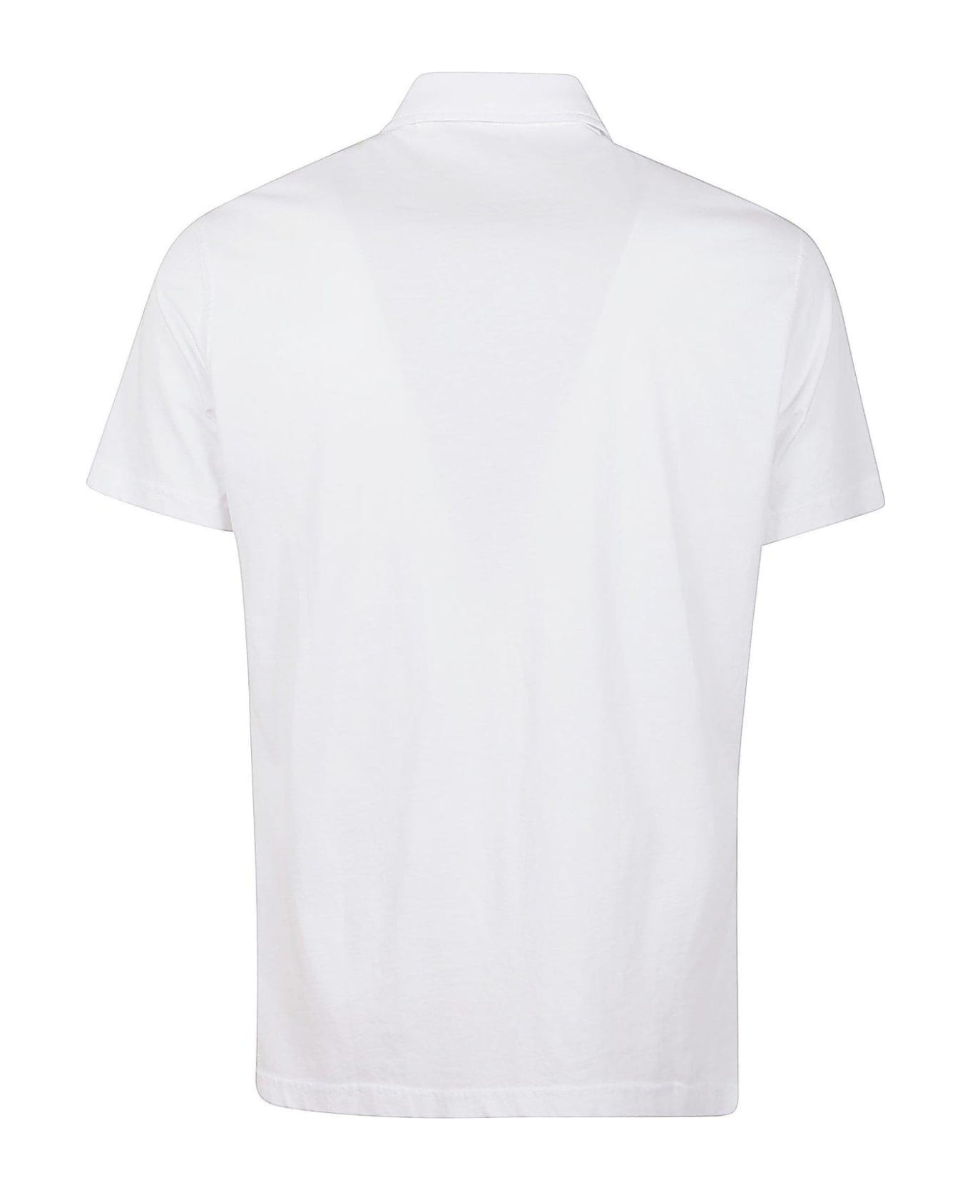 Aspesi Buttoned Short-sleeved Polo Shirt - Bianco シャツ