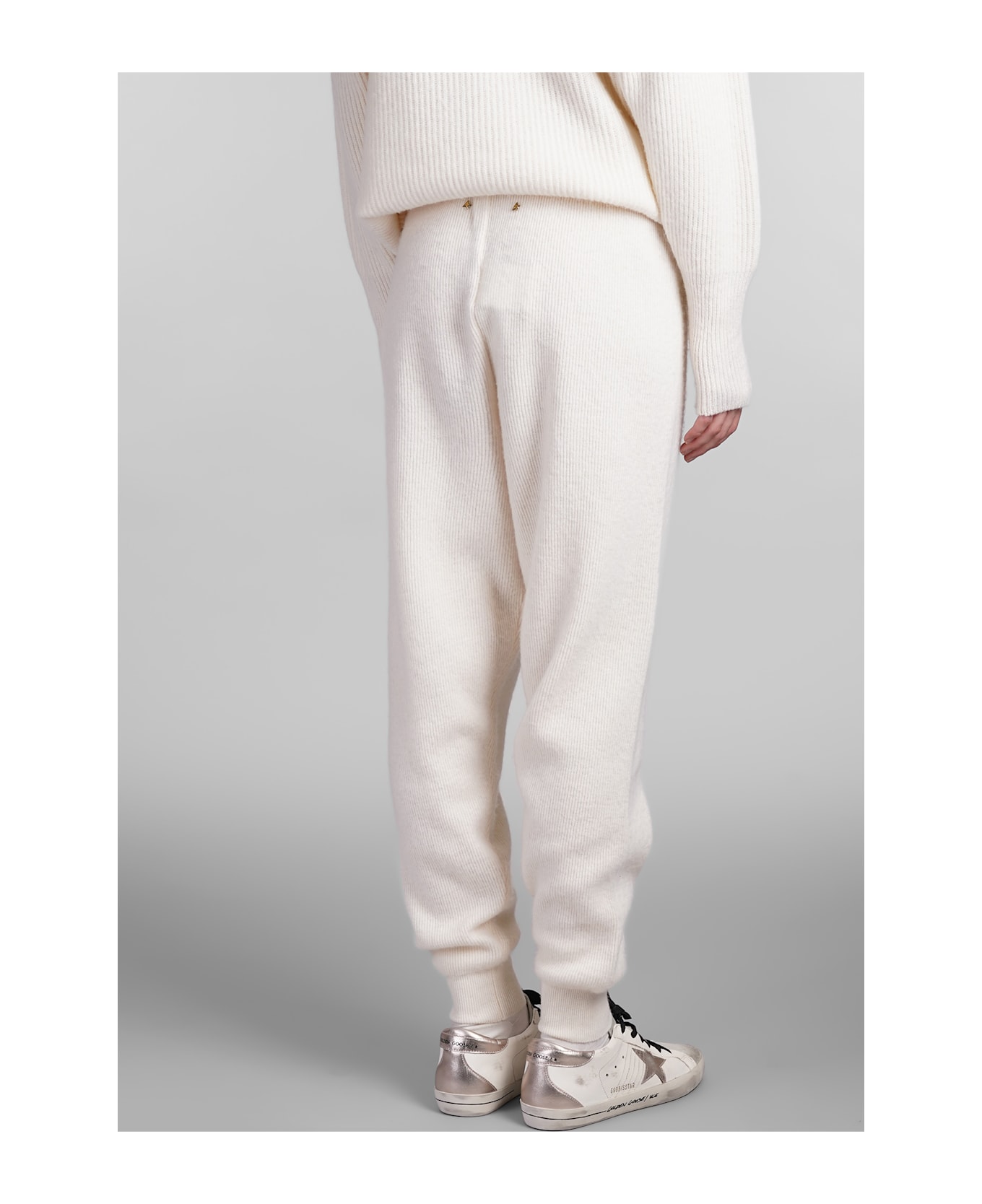 Golden Goose Pants In White Wool - white