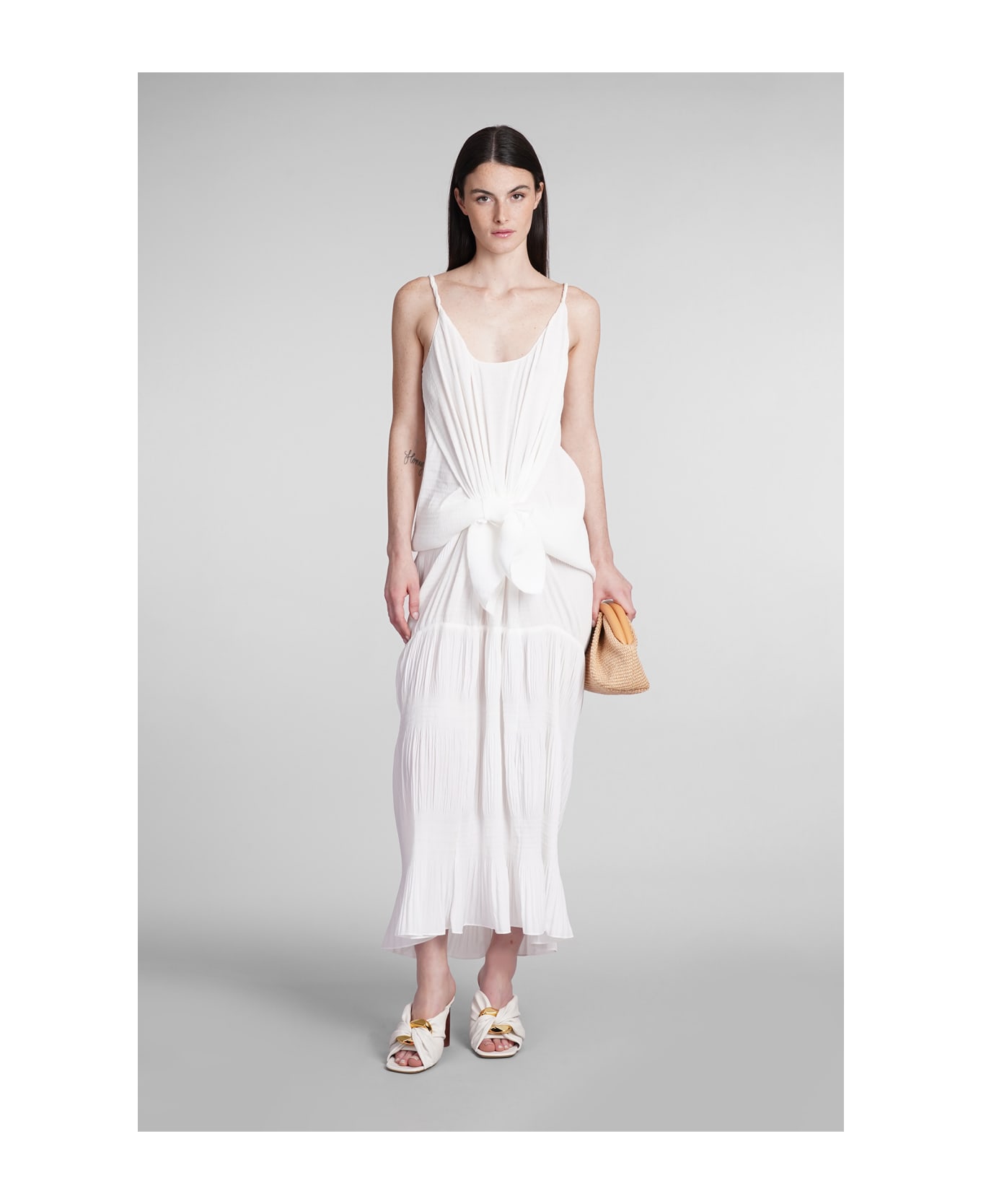 J.W. Anderson Dress In White Polyester - white