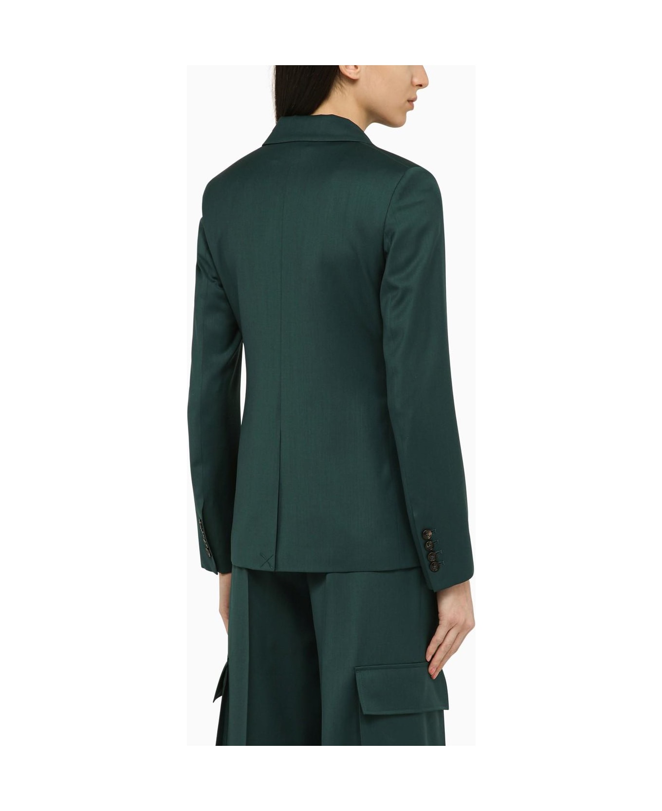AMIRI Forest Green Double-breasted Jacket In Wool - GREEN