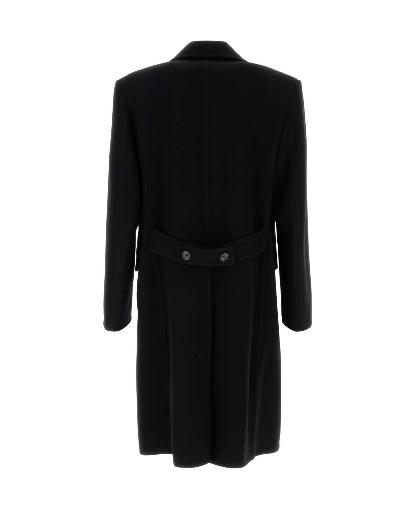 Tom Ford Black Wool Coat - BLACK