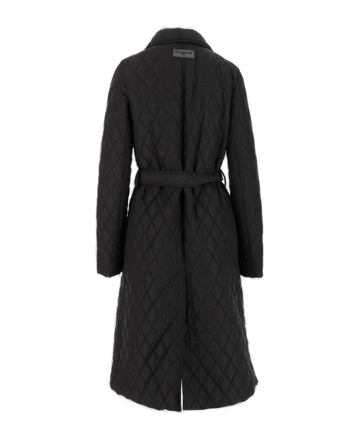 Stella McCartney Long-sleeved Quilted Coat - Black