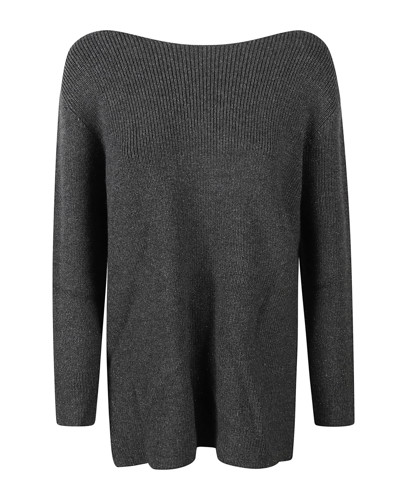 Fabiana Filippi Side Slit Knit Sweater - Anthracite