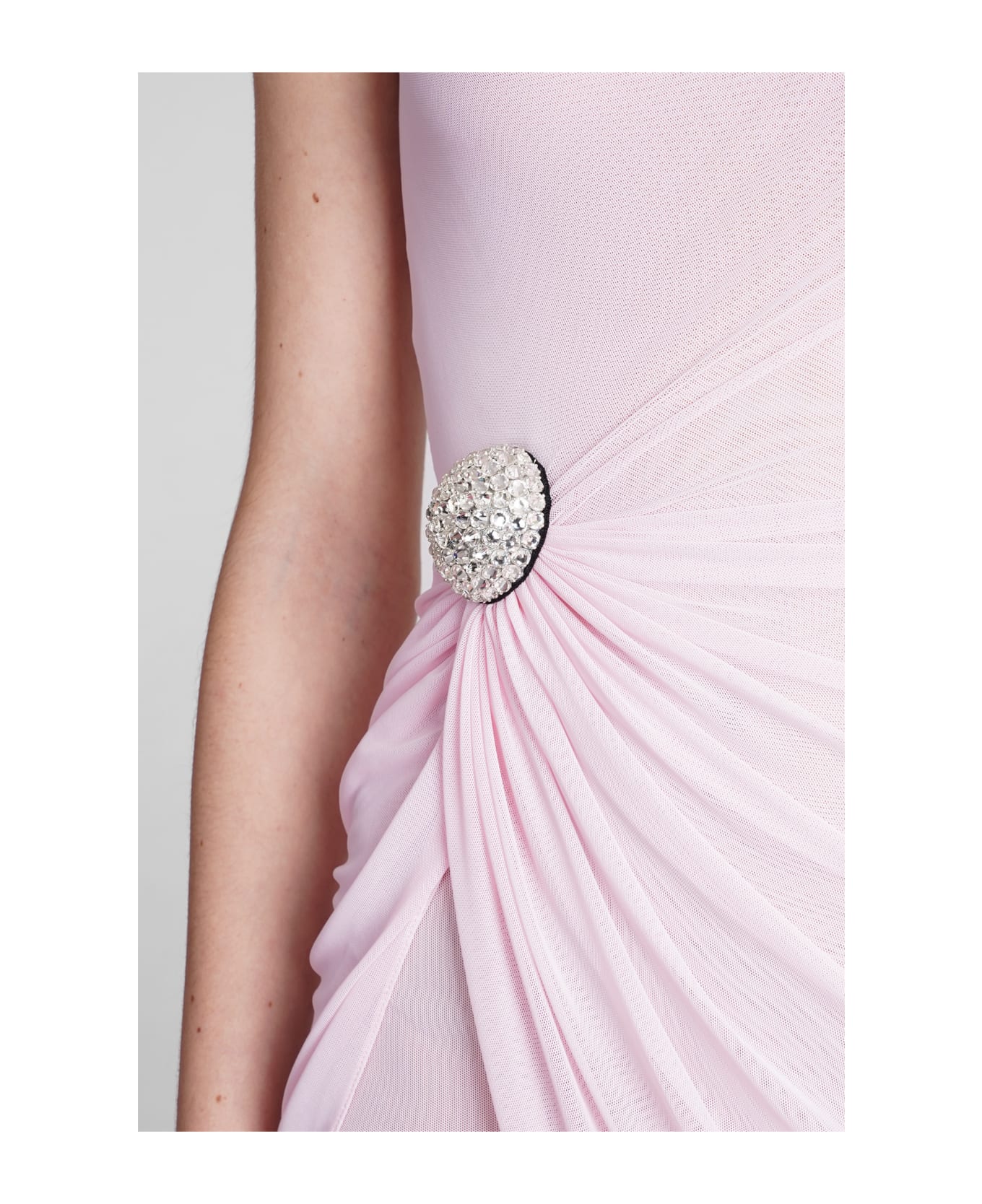 David Koma Dress In Rose-pink Polyamide ワンピース＆ドレス