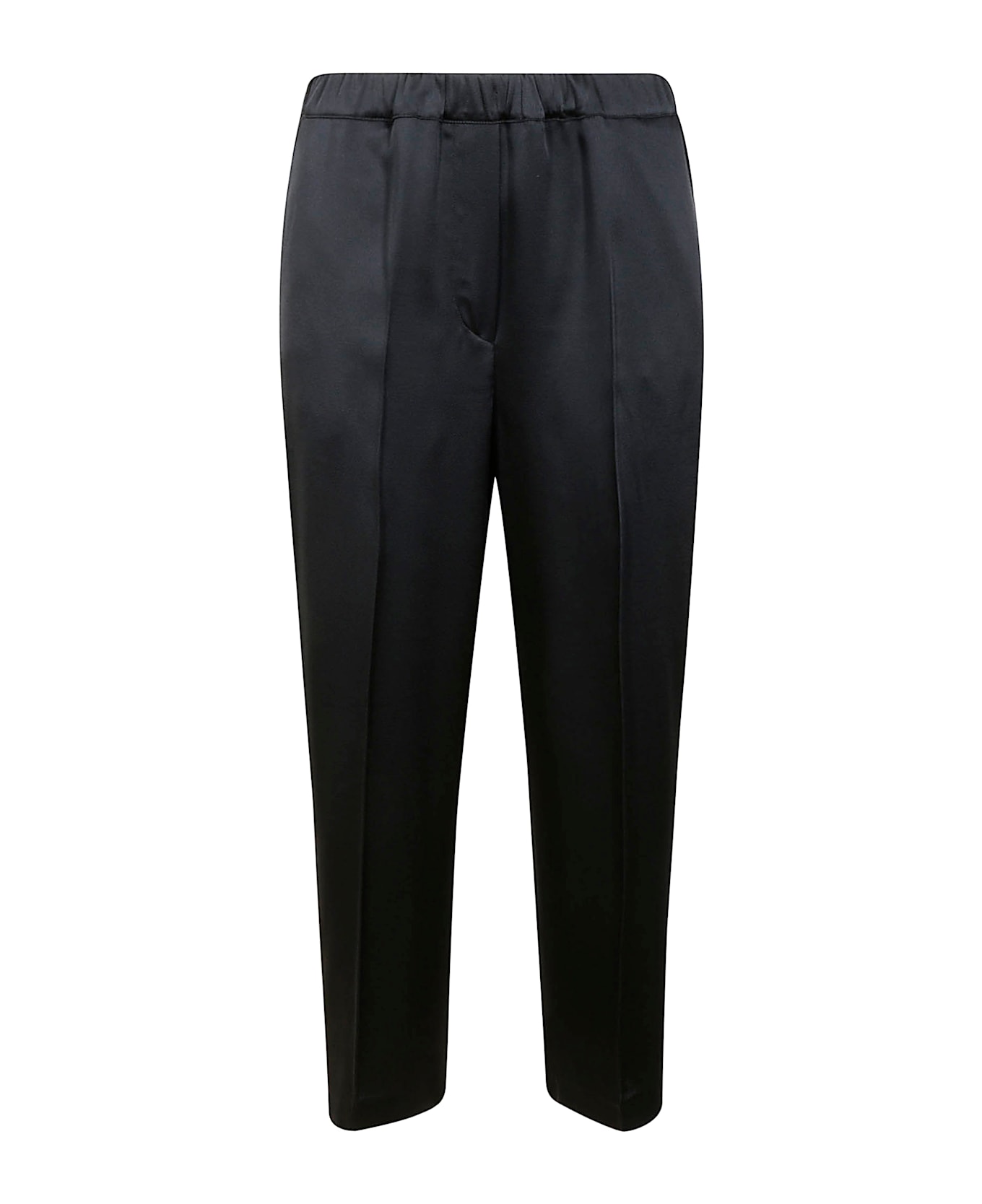 Liviana Conti Elastic Waist Pants - Nero