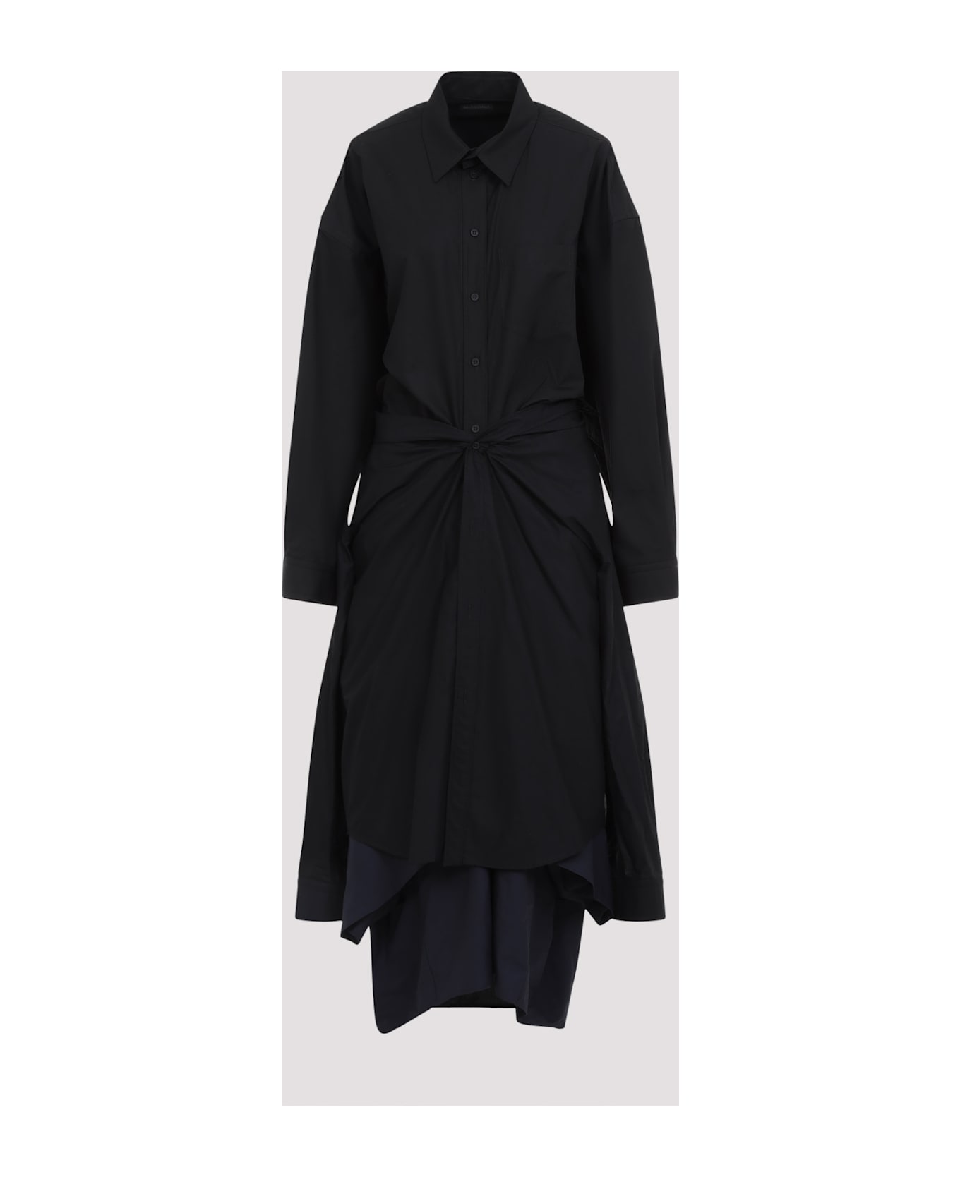 Balenciaga Maxi Patched Shirt - Black