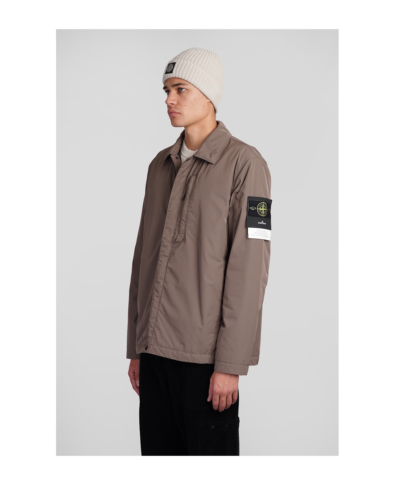 Stone Island Casual Jacket In Brown Polyester - brown ジャケット