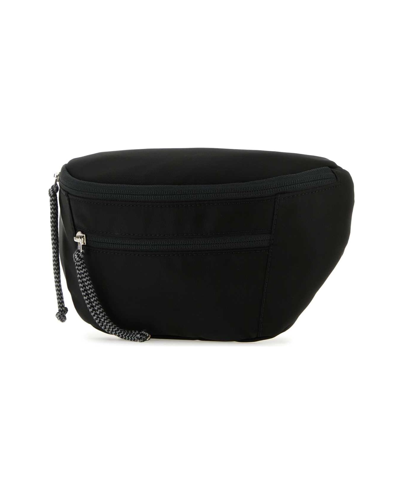 Lanvin Black Nylon Curb Belt Bag - Black
