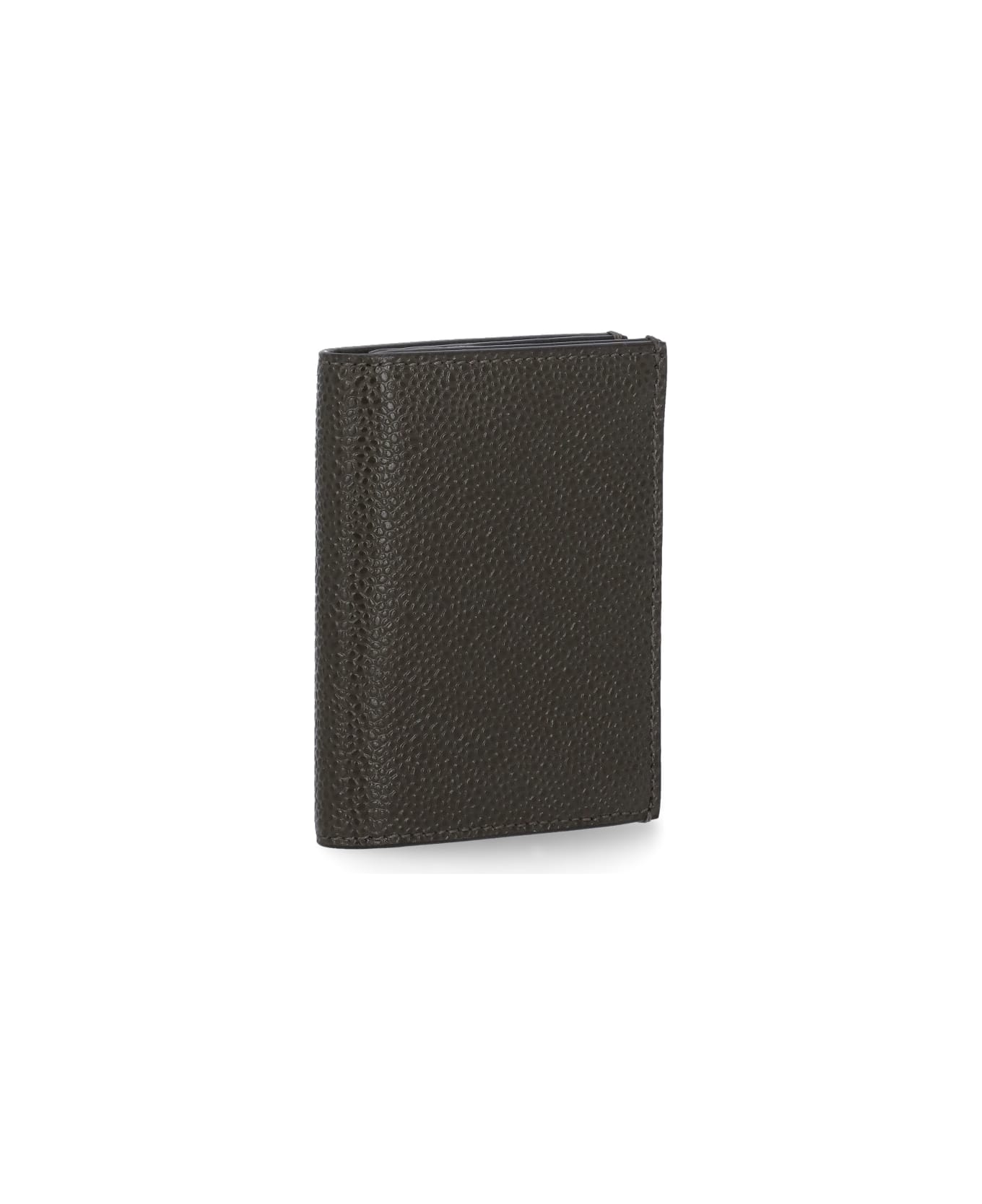 Thom Browne Pebble Grain
 Card Holder - Brown
