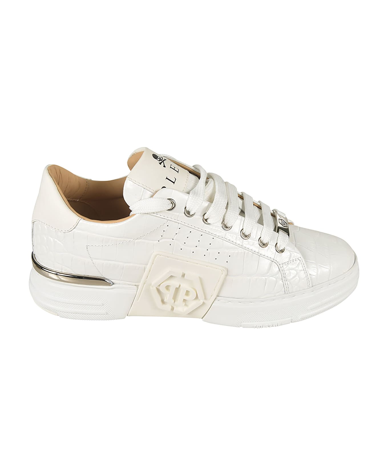Philipp Plein Strass Low-top Sneakers - White