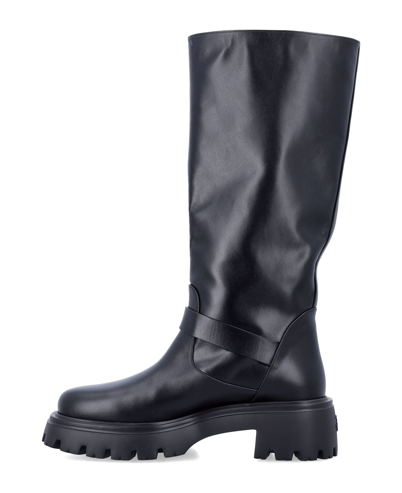 Stuart Weitzman Emerson Moto Boot - BLACK