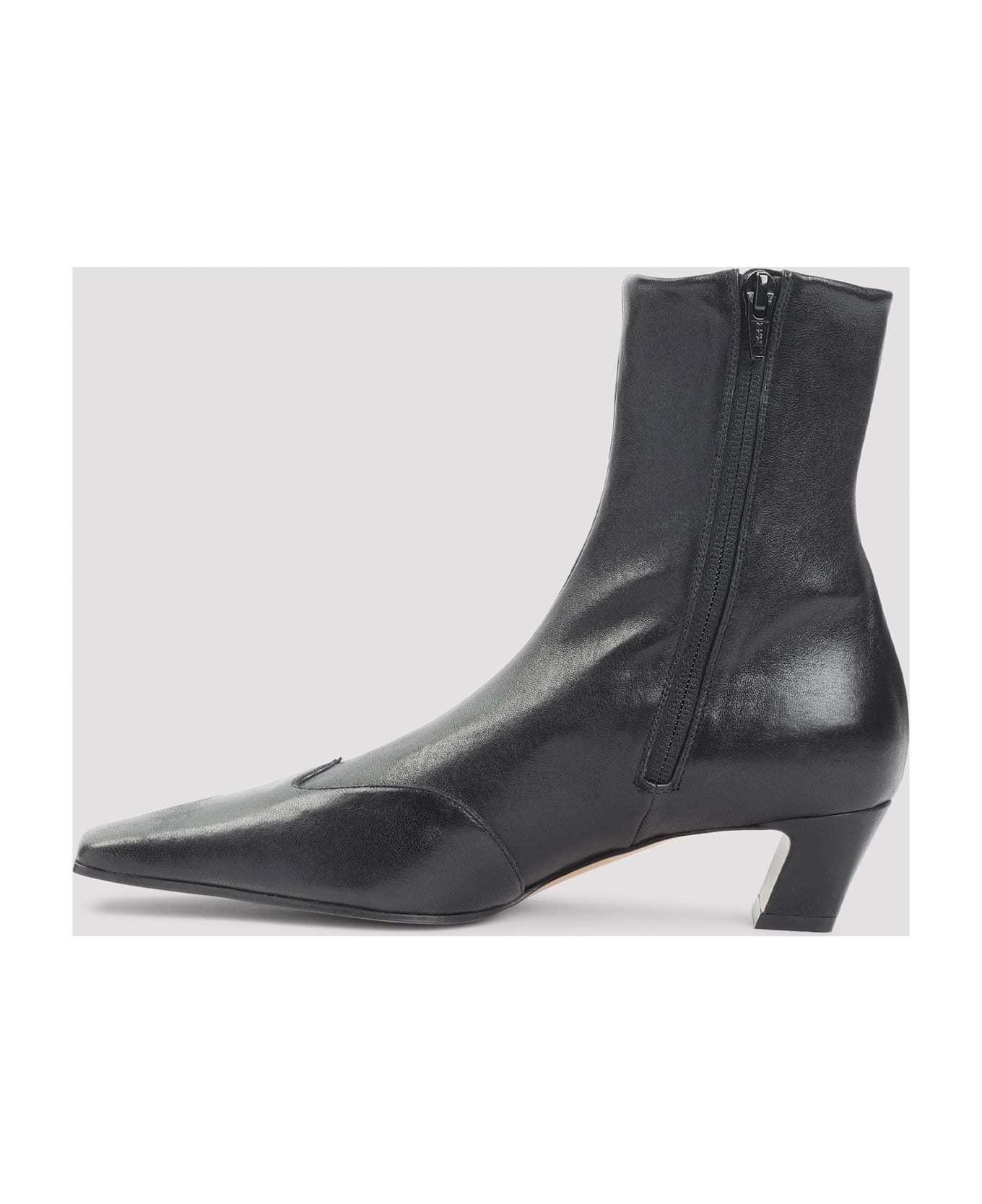 Khaite Nevada 40 Ankle Stretch Boot - Black