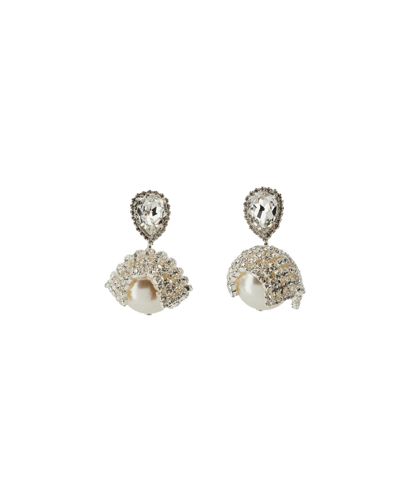Magda Butrym Earrings With Pearls - SILVER