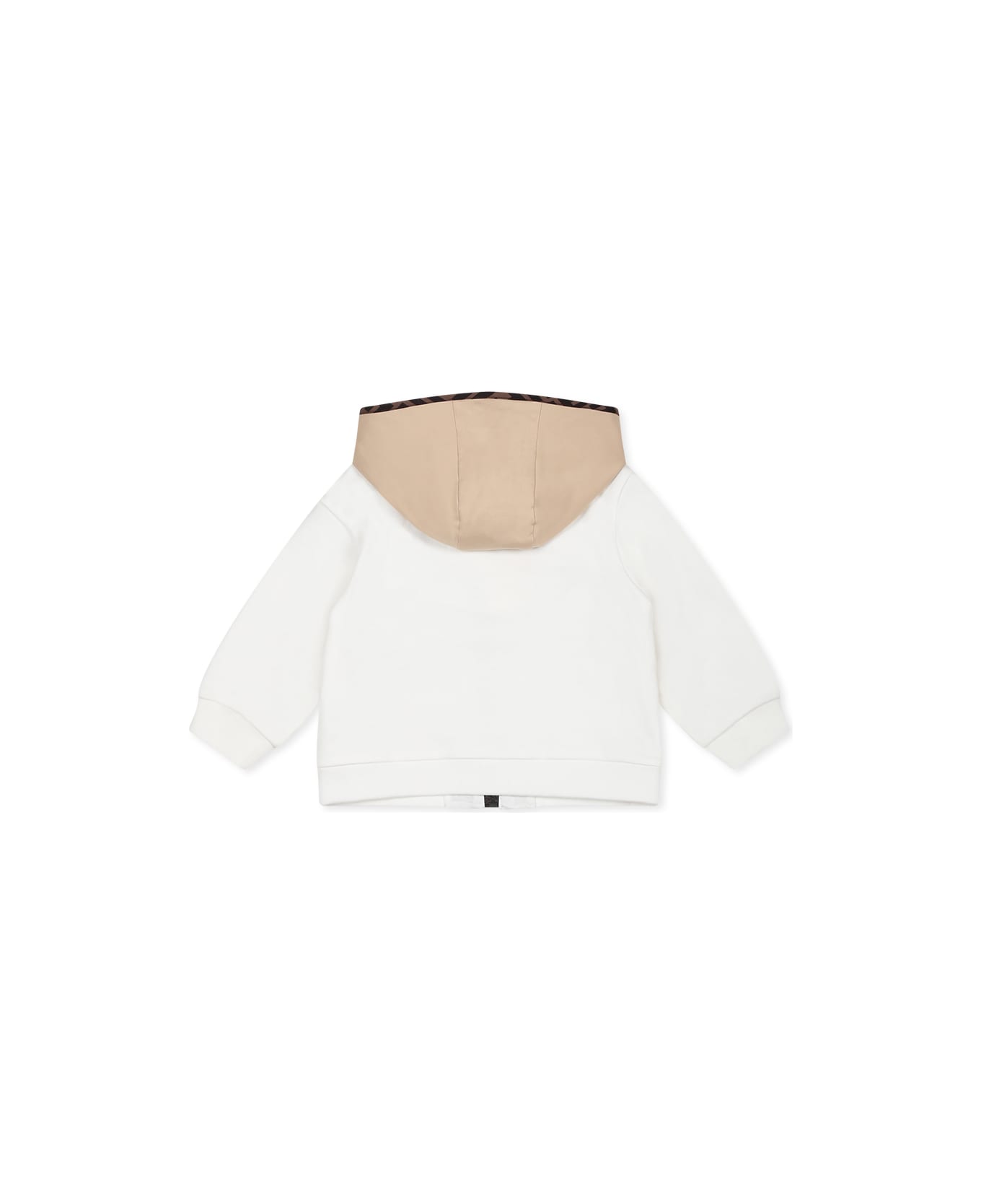 Fendi Beige Sweatshirt For Baby Boy With Ff - Beige