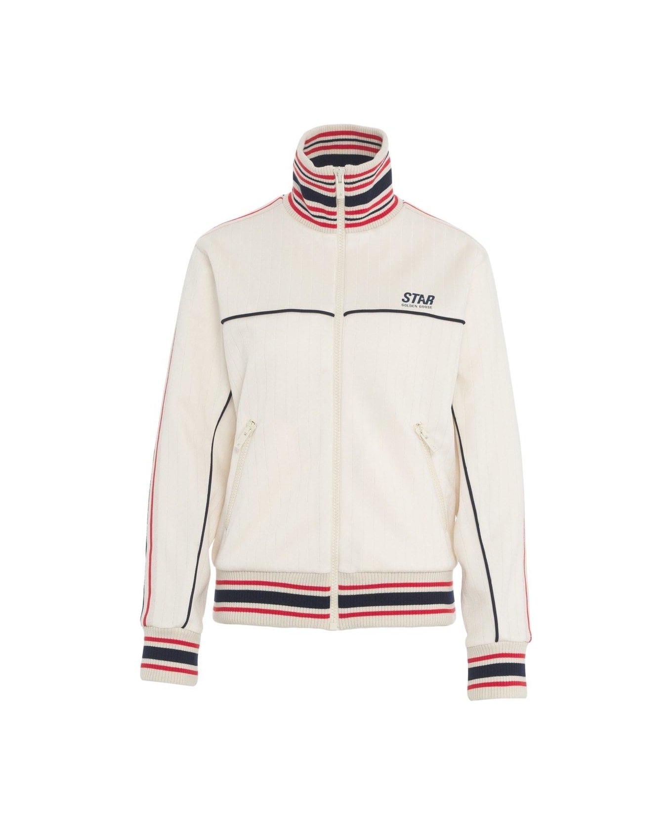 Golden Goose Zipped Track Jacket - Papyrus