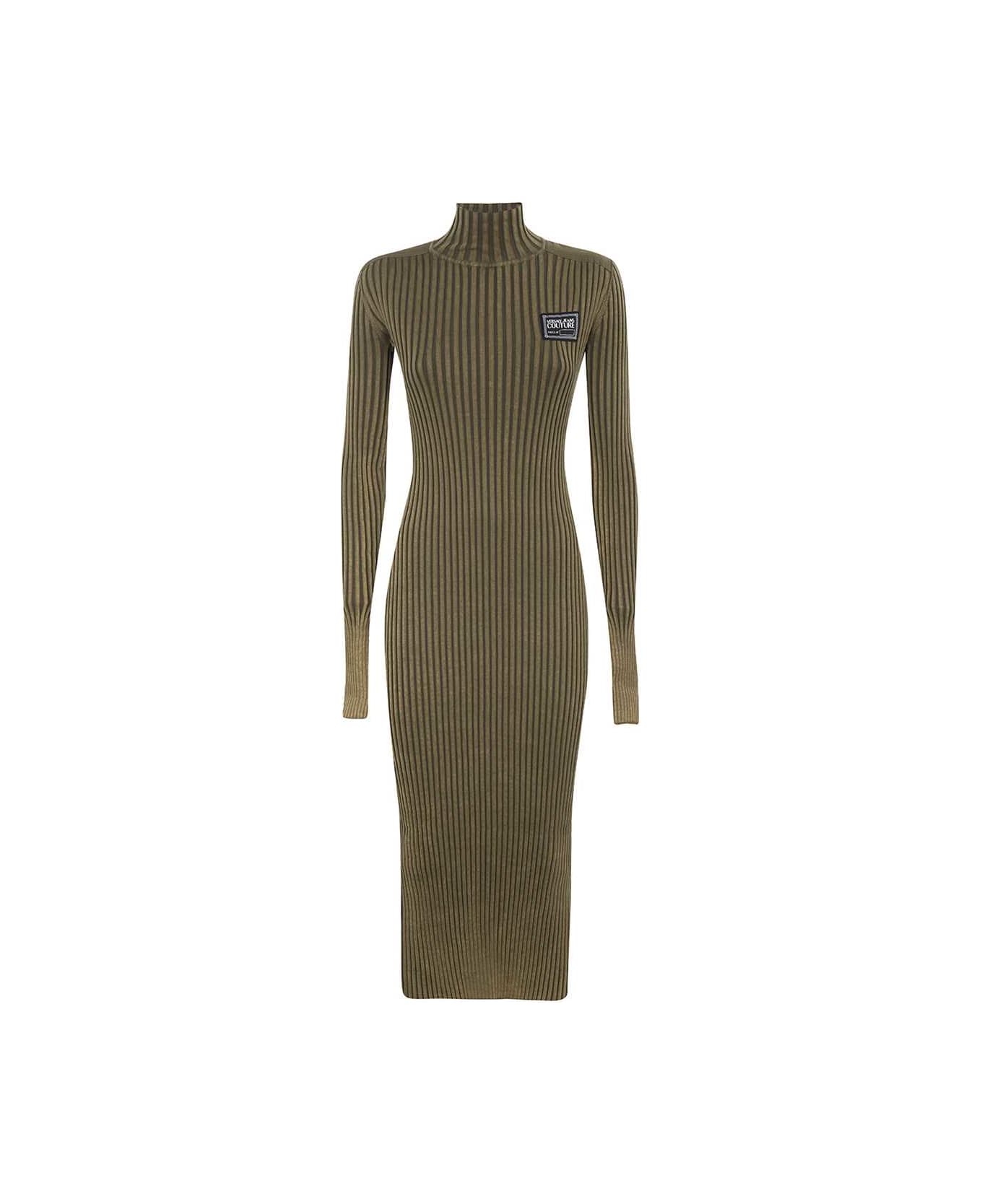 Versace Jeans Couture Knitted Dress - green