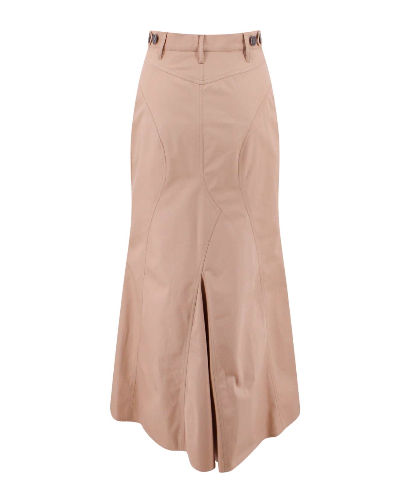 Burberry Cotton Gabardine Long Skirt - Beige スカート