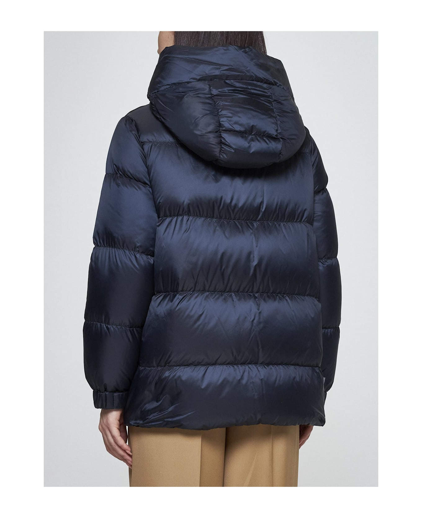 Max Mara The Cube Seia Quilted Nylon Down Jacket - BLUE