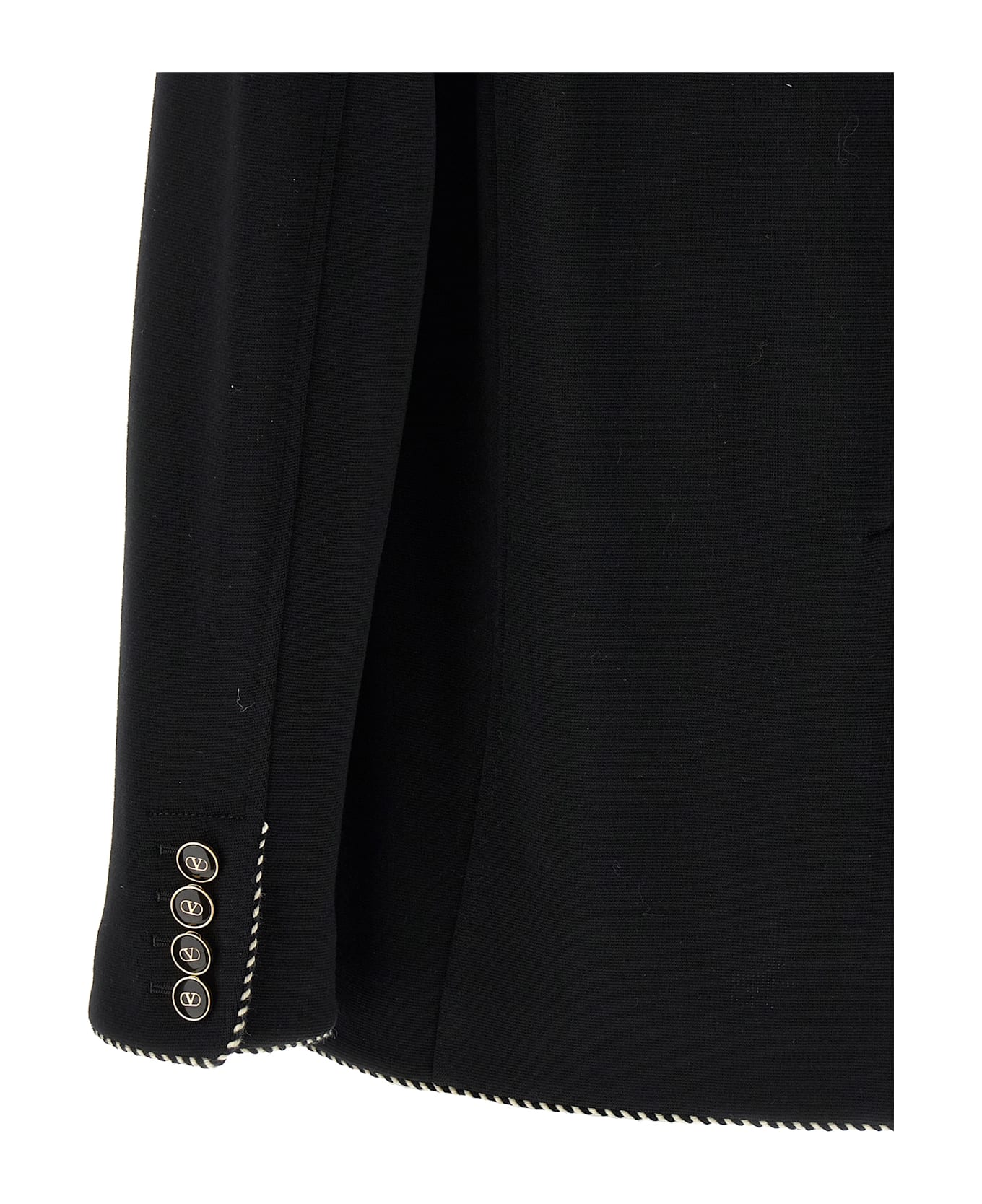 Valentino Garavani Valentino Garavini Single-breasted Blazer - Black  