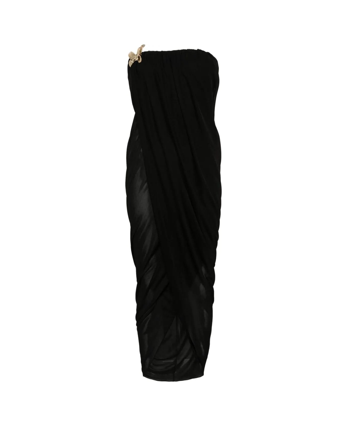 Blumarine 4a092a Dress Bustier Sable` - Black ワンピース＆ドレス