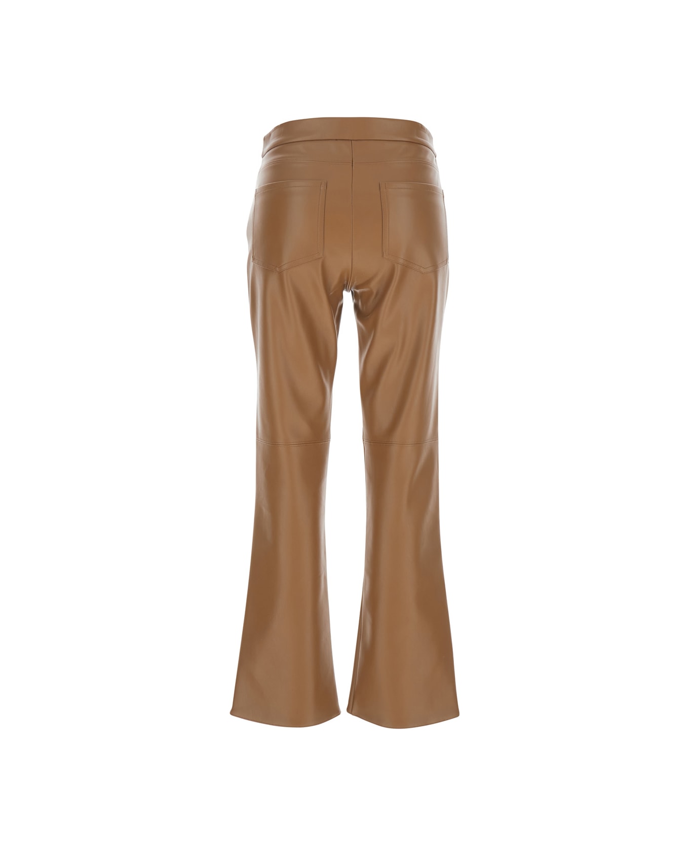 
S Max Mara 
sublime
 Brown Flared Pants In Ecoleather Woman - Brown