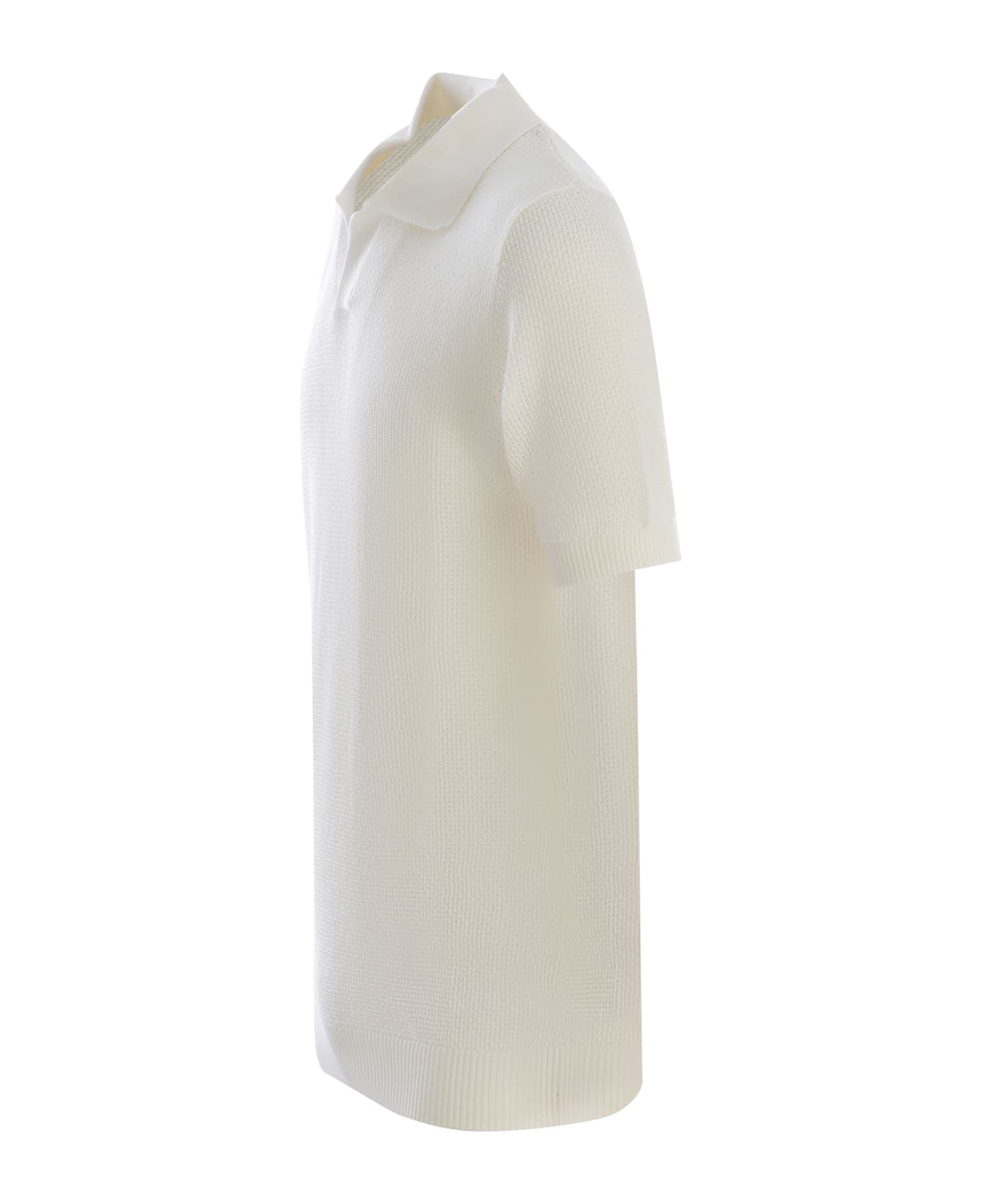 Tagliatore Polo Shirt Tagliatore Made Of Cotton Thread - Off white ポロシャツ