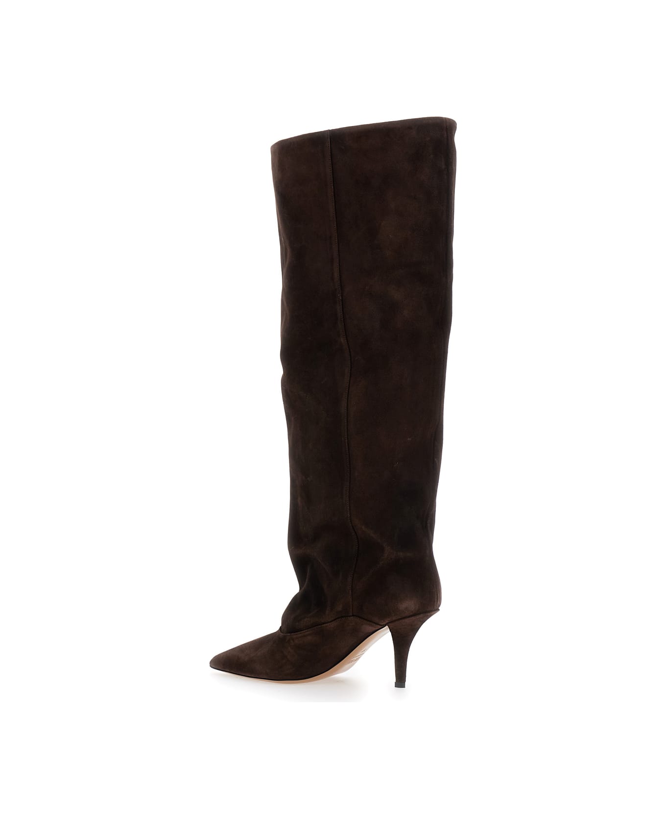 Paris Texas 'ines' Brown Boots With High Stiletto Heel In Suede Woman - Brown