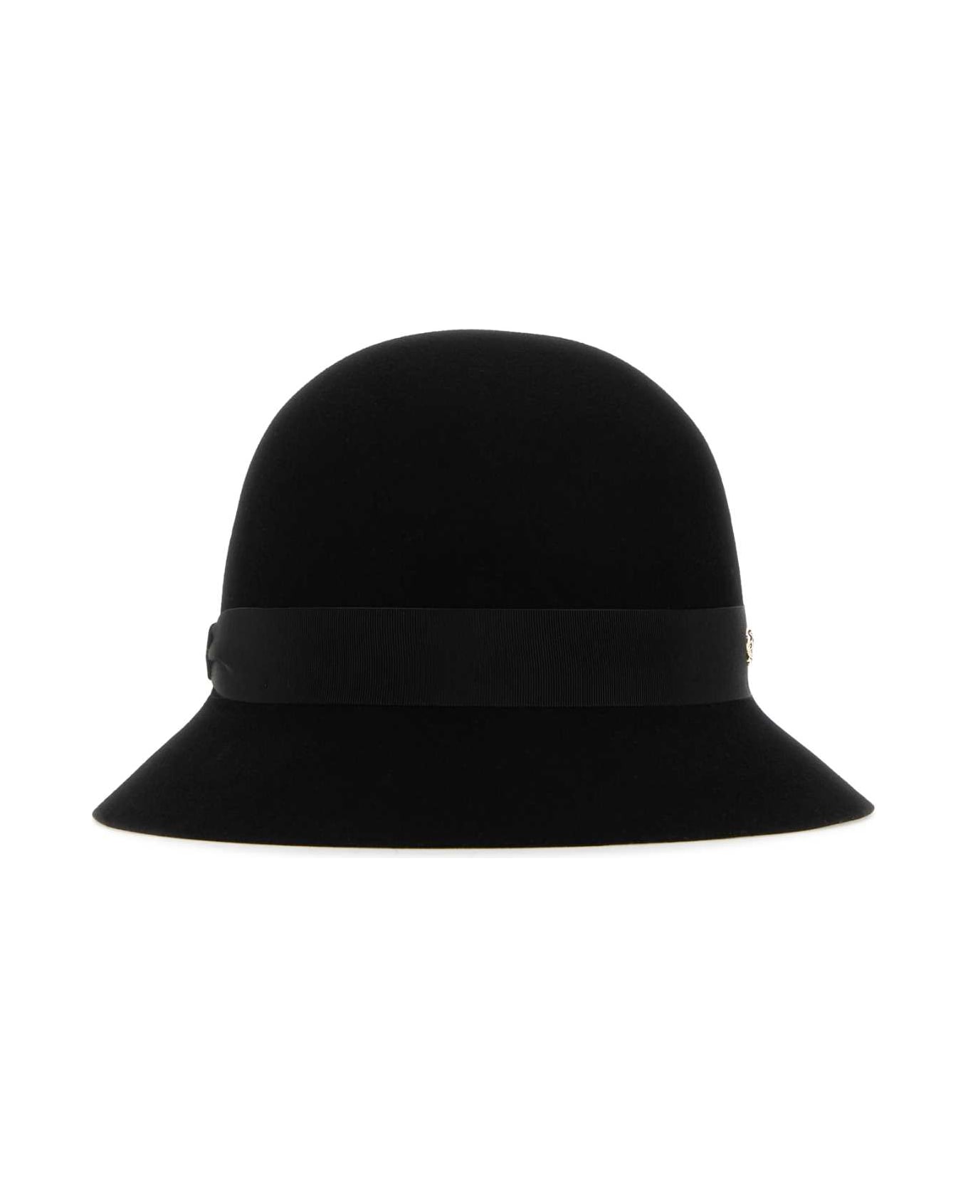 Helen Kaminski Black Felt Ella Conscious Bucket Hat - BLACKBLACK