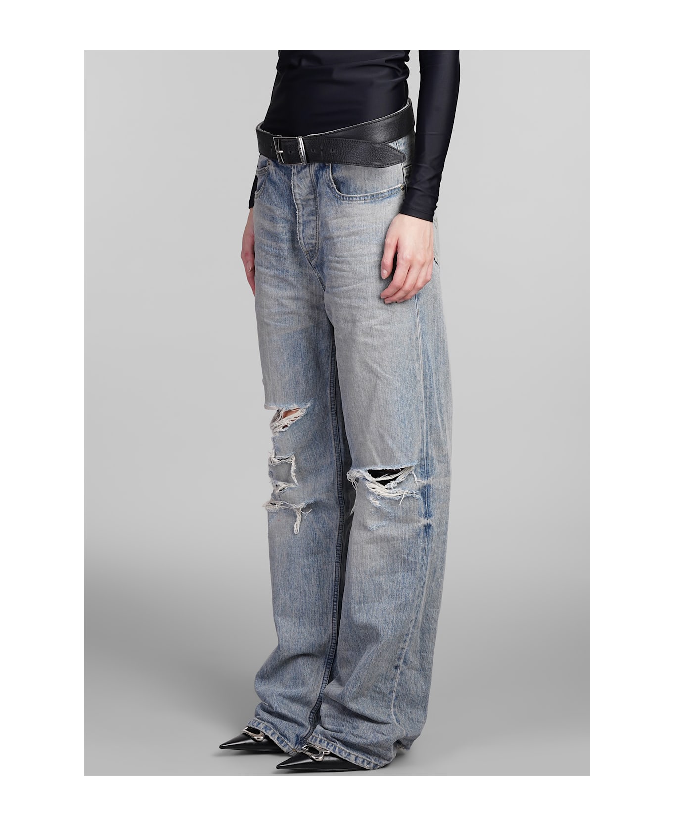 Balenciaga Jeans In Blue Cotton - blue