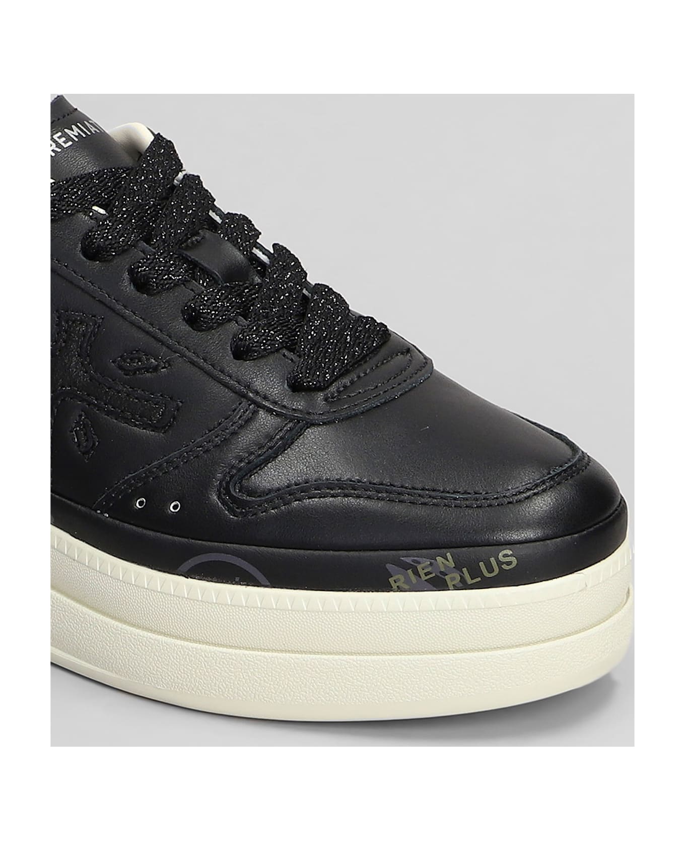 Premiata Micol Sneakers In Black Leather - black