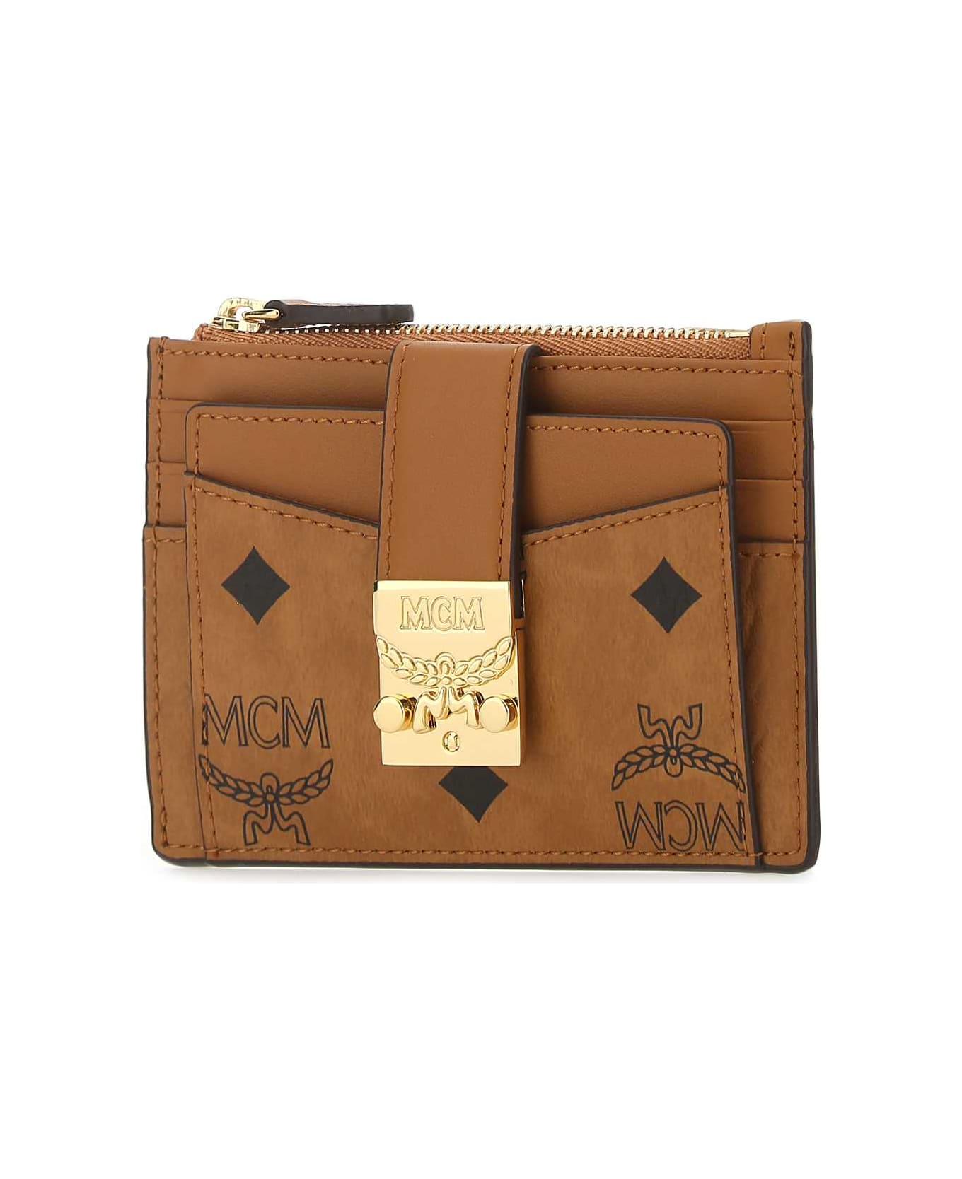 MCM Printed Canvas Card Holder - CO