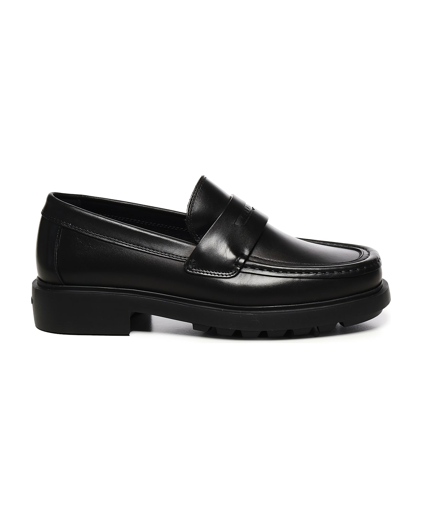 Ferragamo Calfskin Loafers - Black