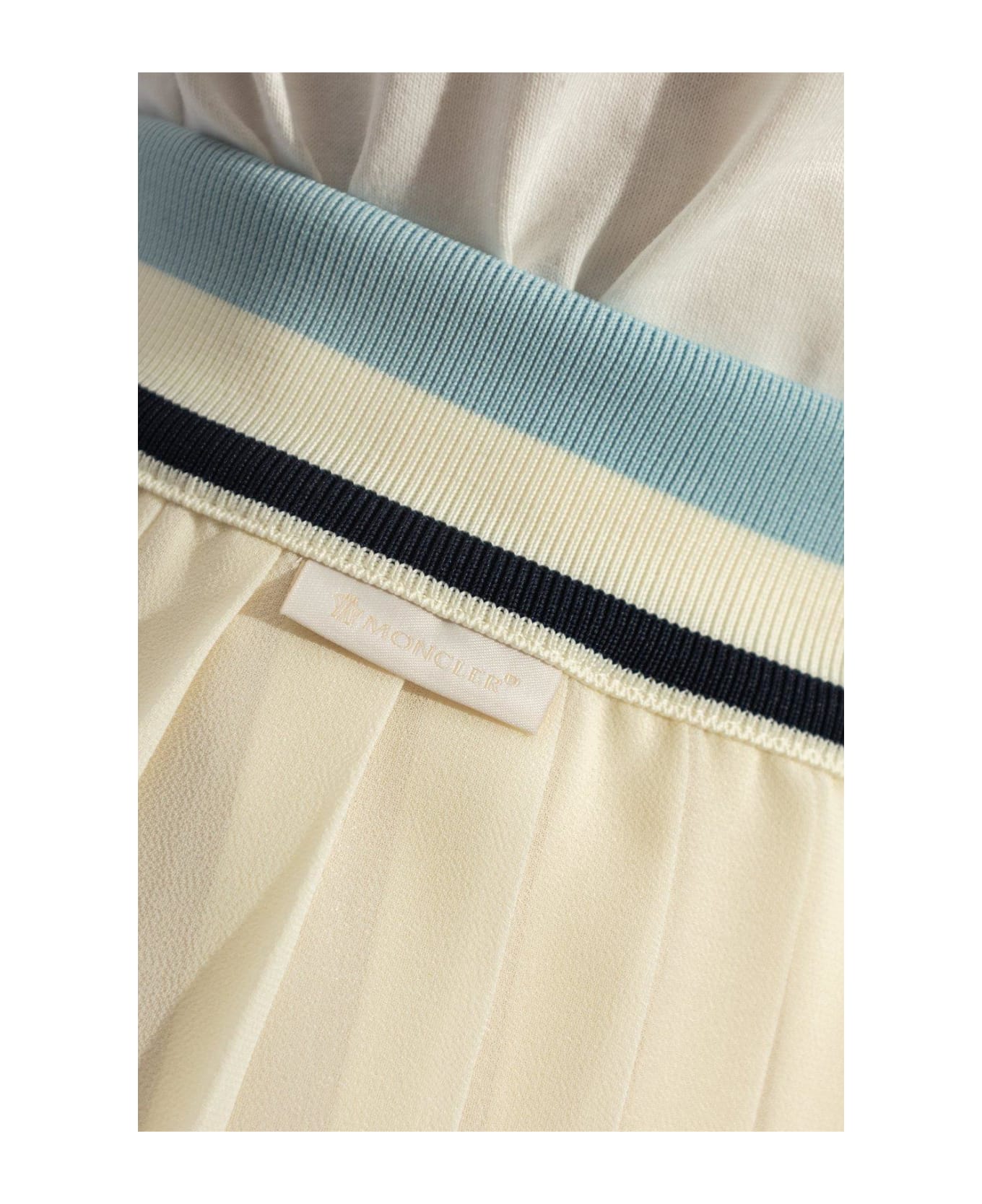 Moncler Gonna Pleated Maxi Skirt - WHITE スカート