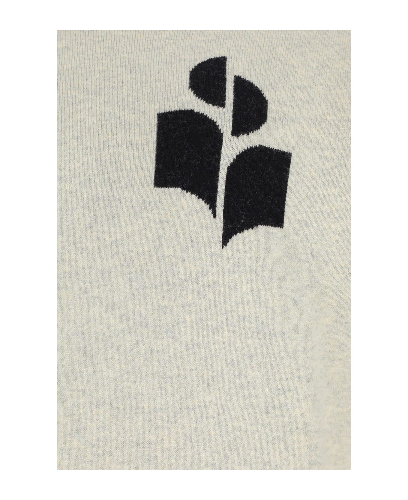 Marant Étoile Atlee Sweater With Logo Intarsia - GRIGIO フリース
