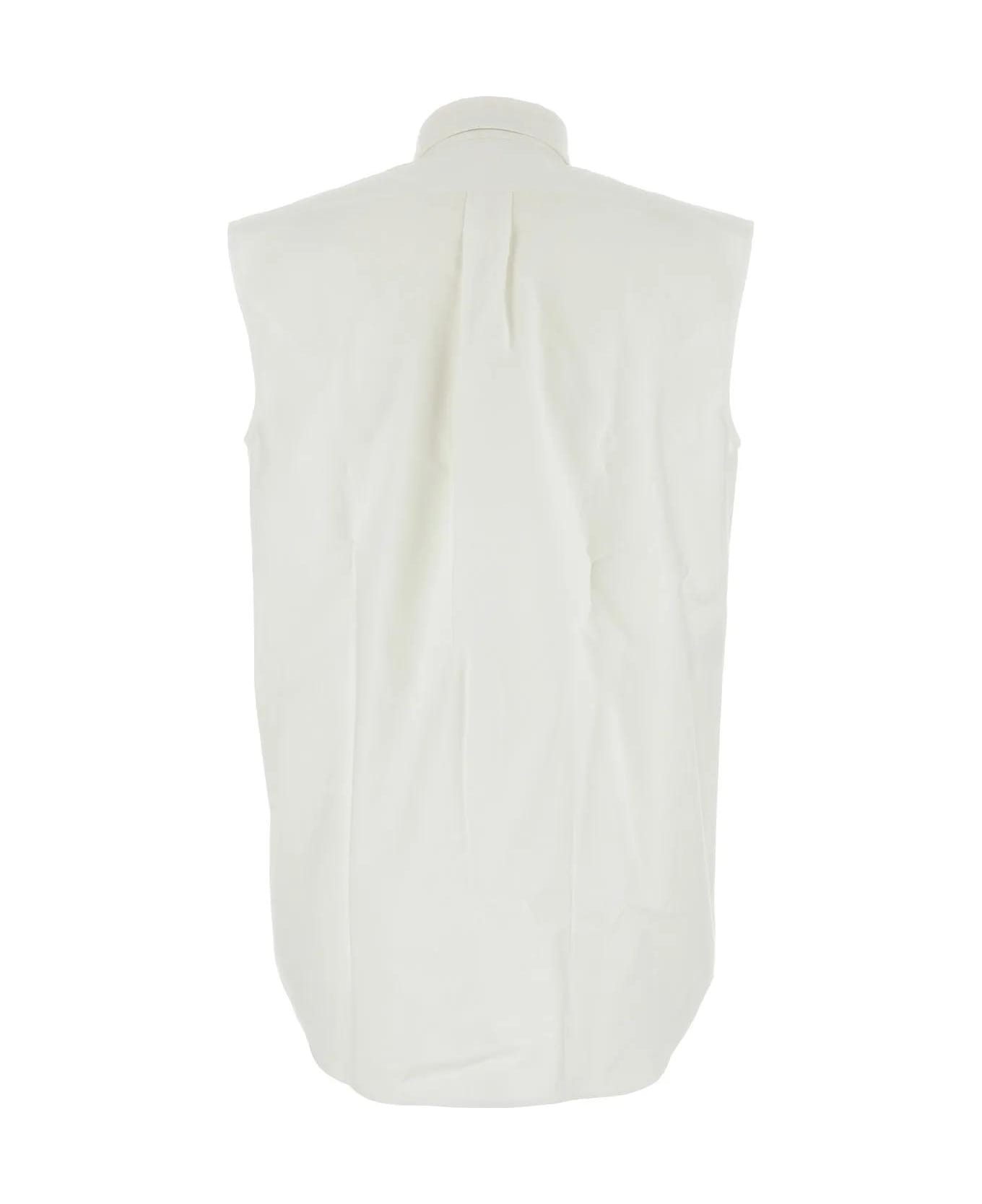 Prada White Oxford Shirt - White