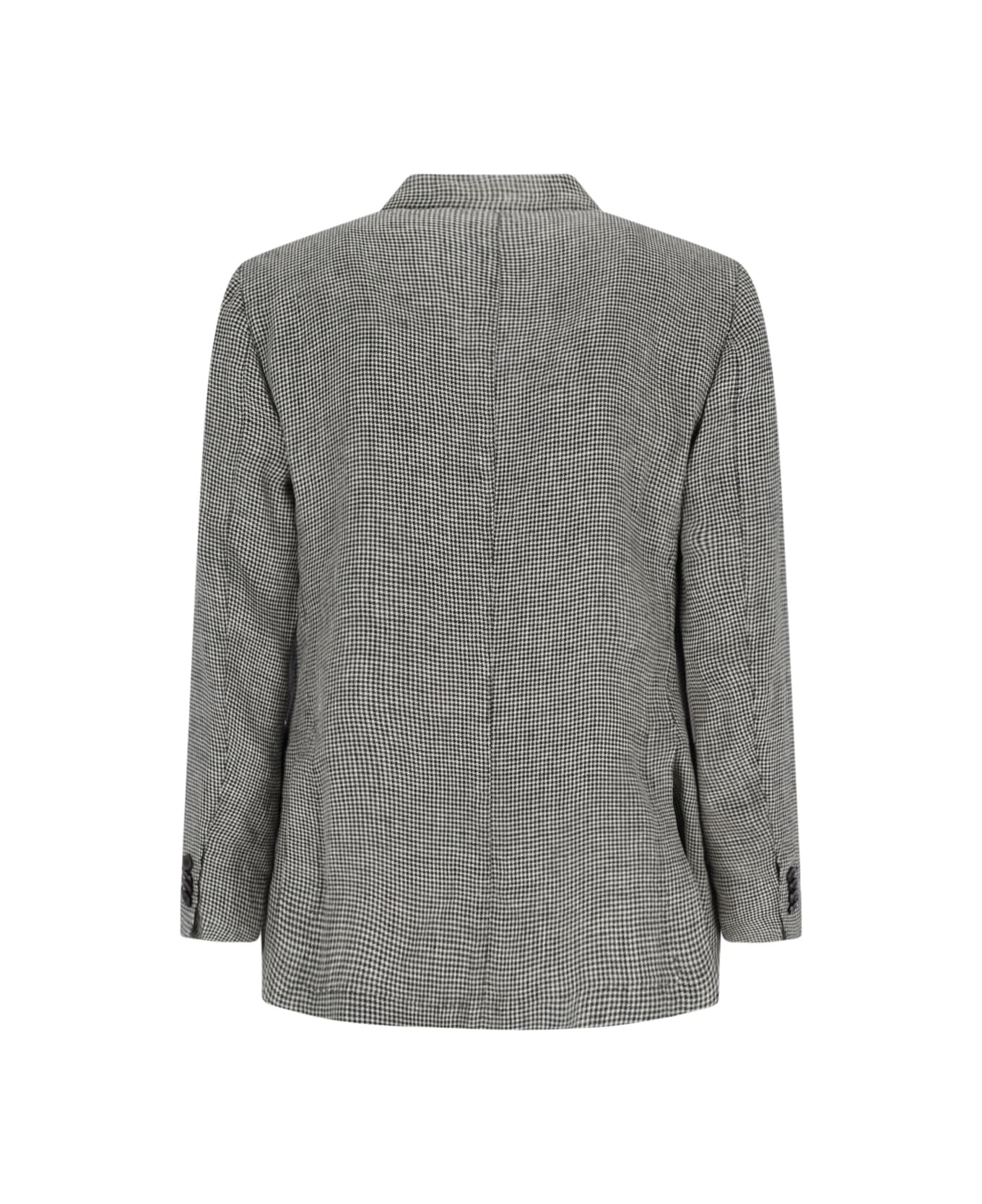 Boglioli Double-breasted Houndstooth Blazer - Black  