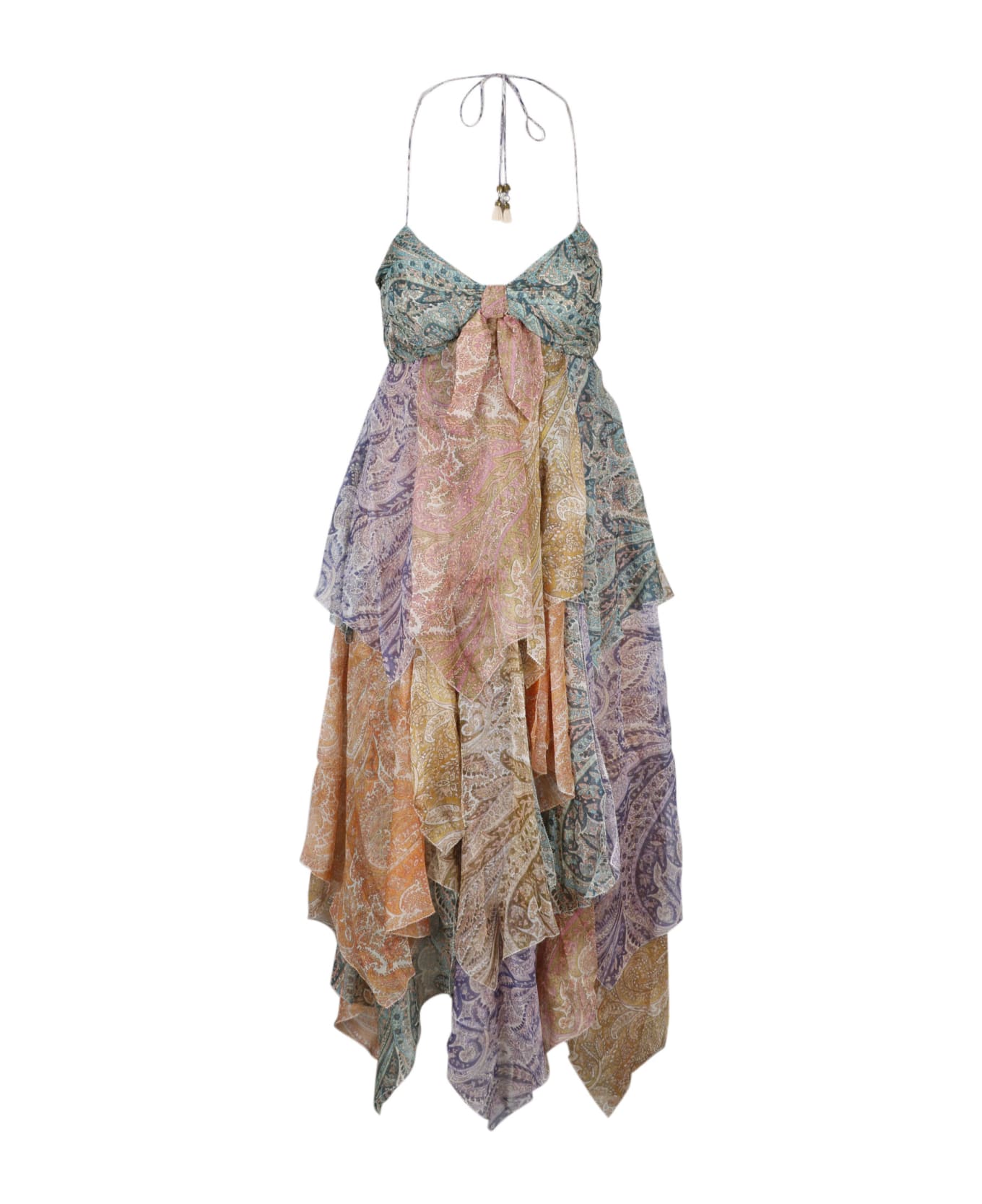Zimmermann Brighton Hanky Hem Dress - Multicolour
