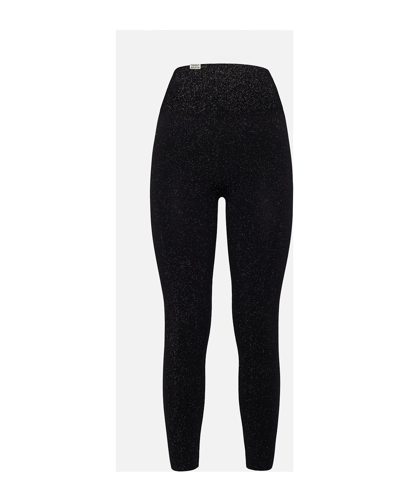 MC2 Saint Barth Black Lurex Legging Avice - BLACK