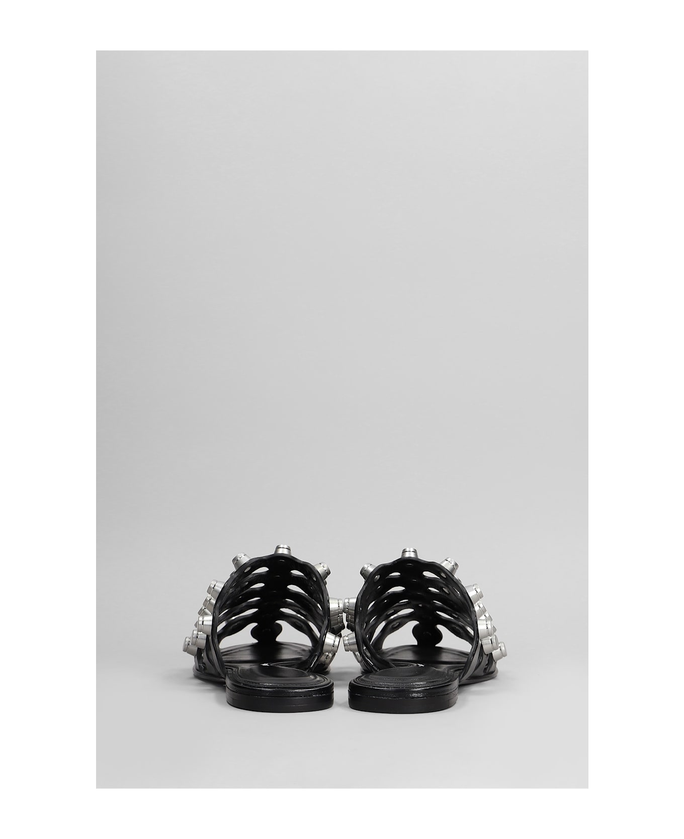 Alexander Wang Rexa Cage Slide Flats - black