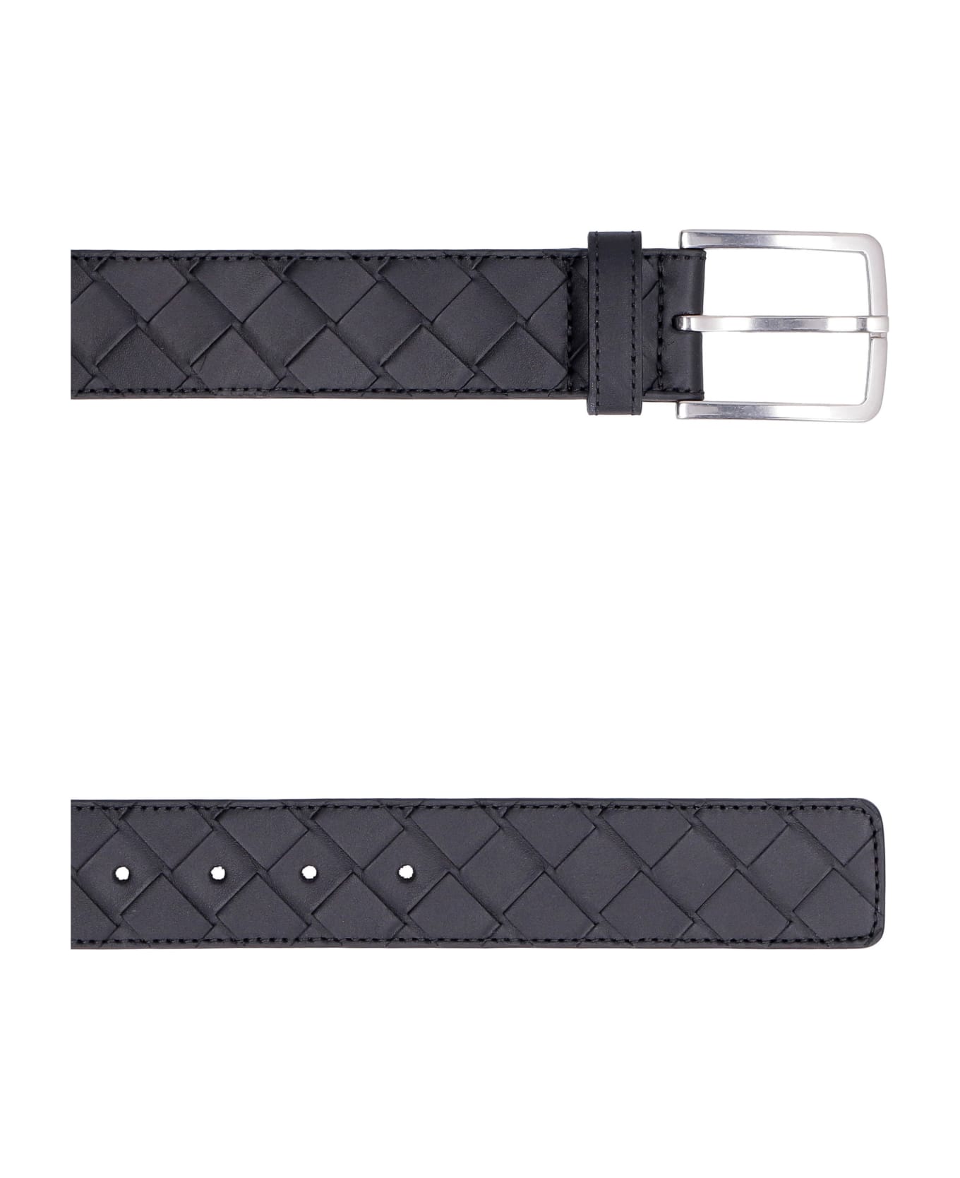 Bottega Veneta Braided Leather Belt - Black