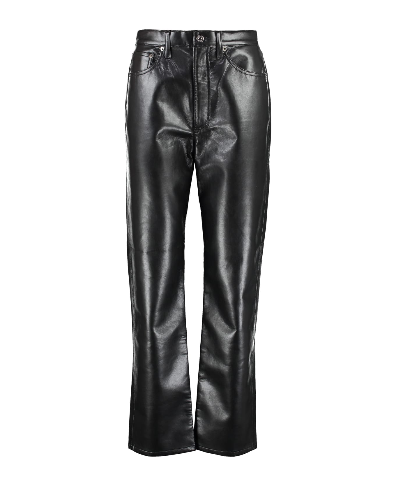 AGOLDE Leather Pants - black