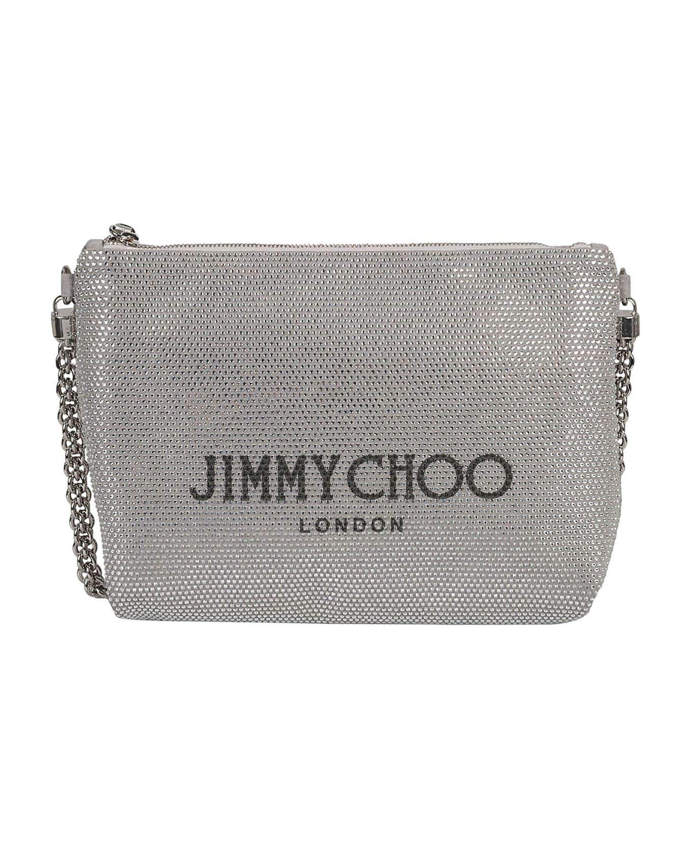 Jimmy Choo Calle Shoulder Bag - Silver/Black ショルダーバッグ