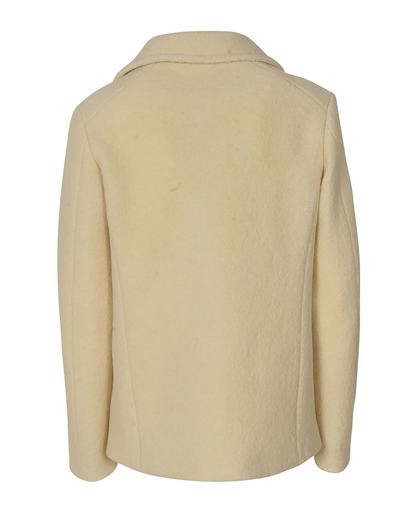 Aspesi Double-breasted Plain Jacket - Ivory