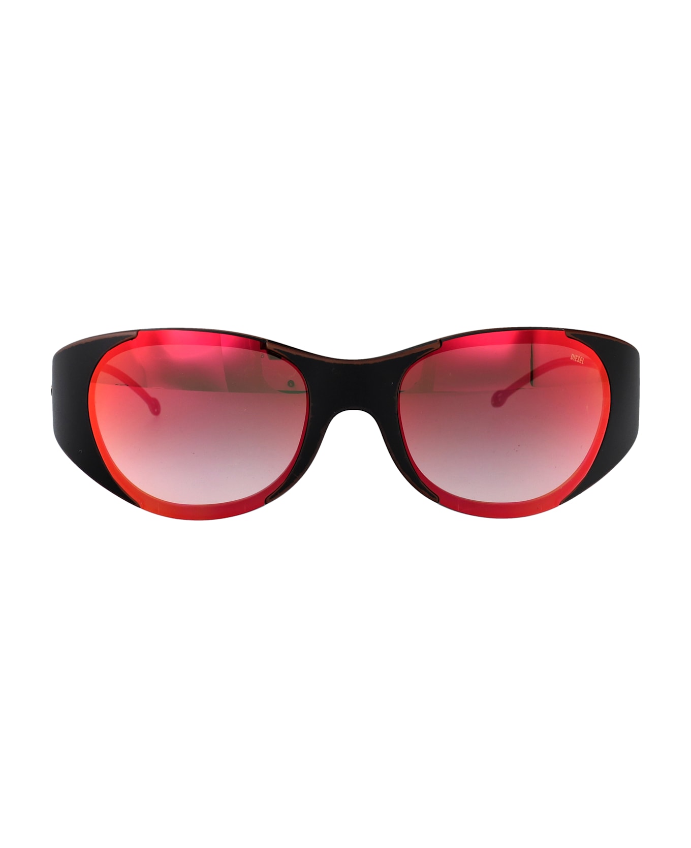 Diesel 0dl3003 Sunglasses - Green Gradient Brown Mirror Red