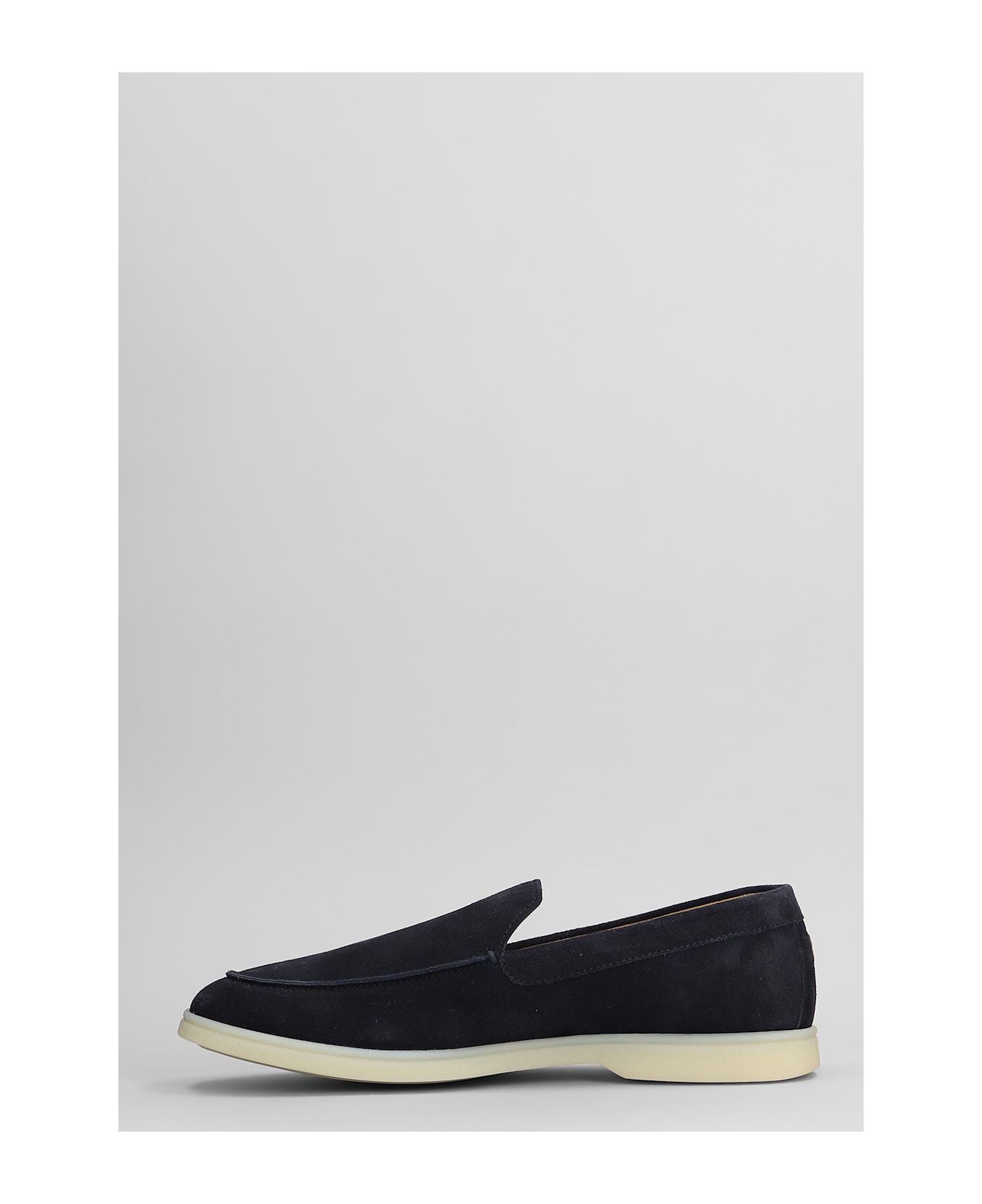 Henderson Baracco Loafers In Blue Suede - blue