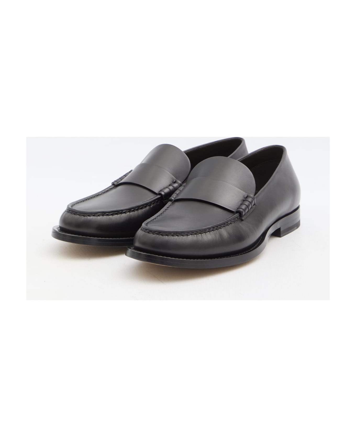 The Row Novus Loafers - BLACK