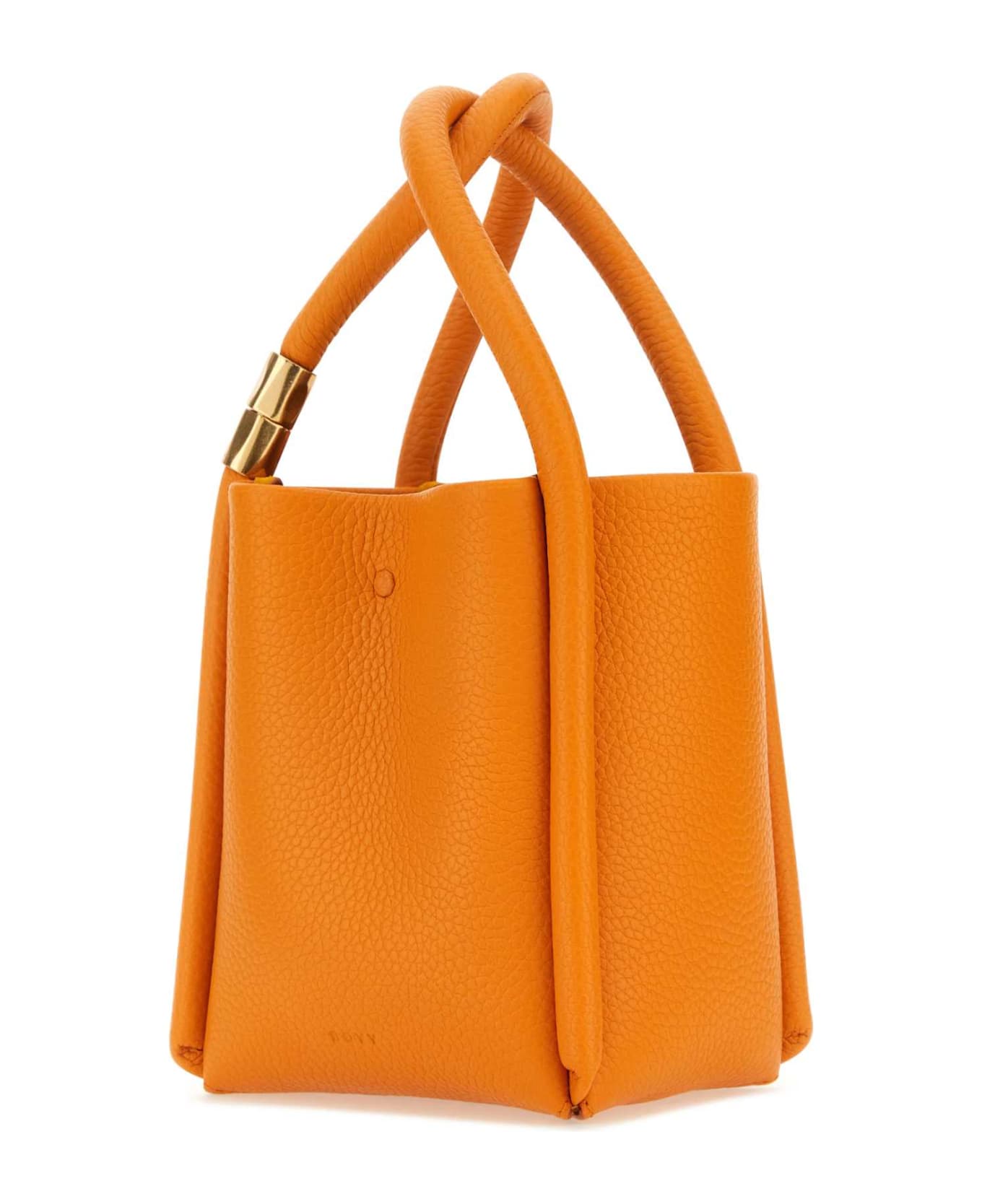 BOYY Orange Leather Lotus 12 Handbag - APRICOT