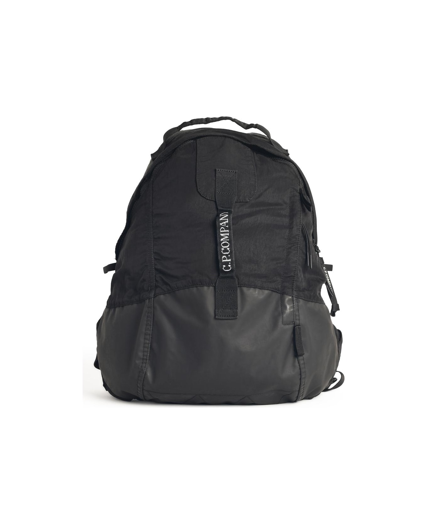 C.P. Company Black Polyamide Backpack - Black