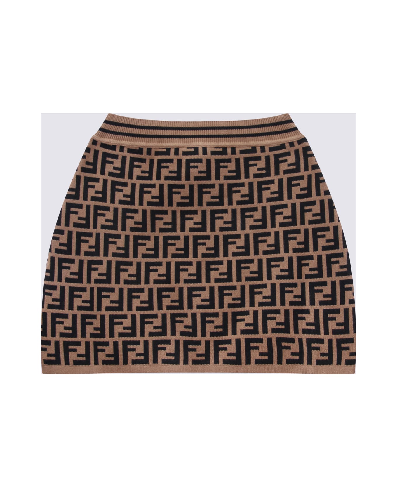 Fendi Tobacco Mini Skirt - ZUCCA