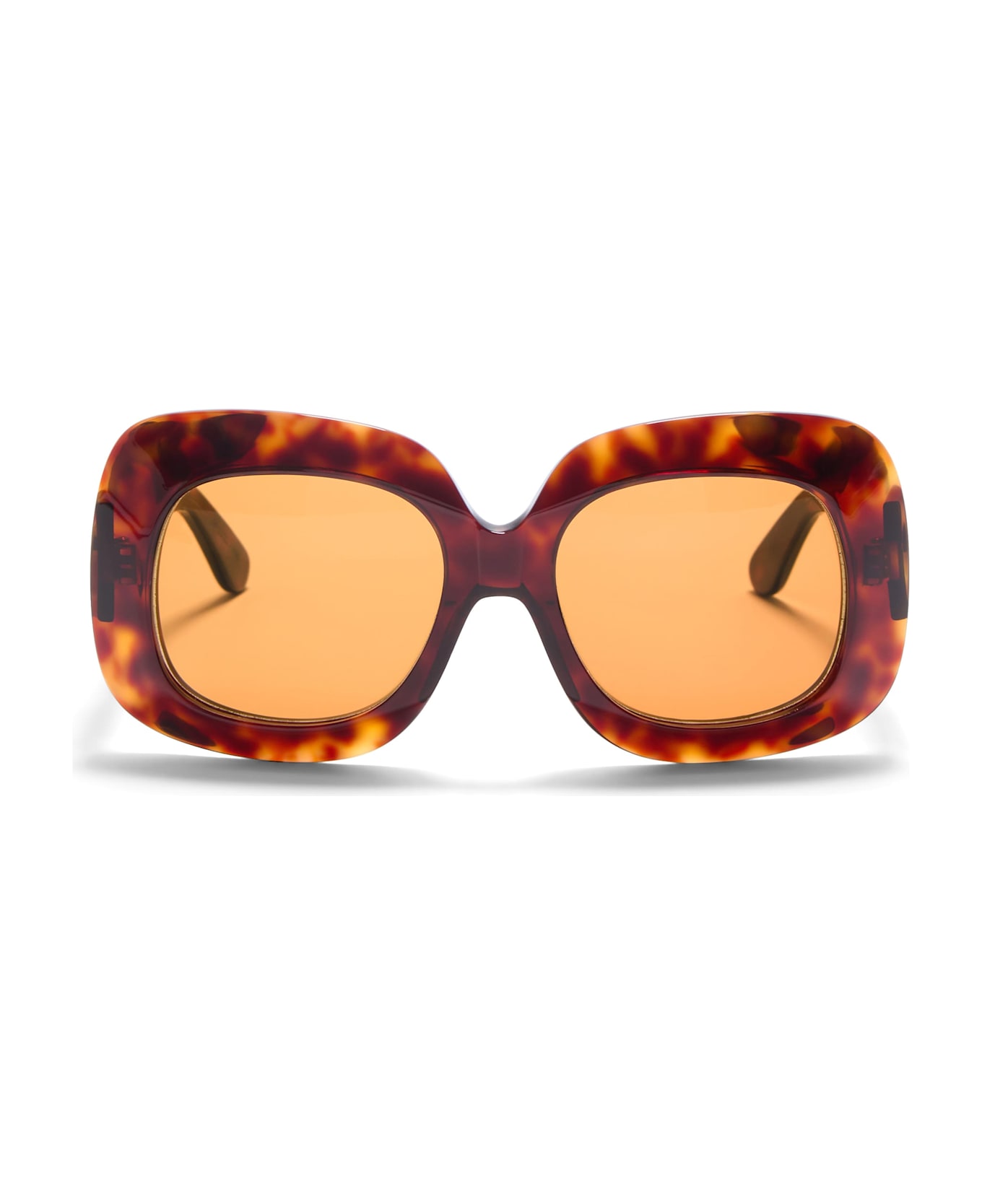 Valentino Eyewear Vls-180c - Dark Havana / V-light Gold Sunglasses - havana/gold